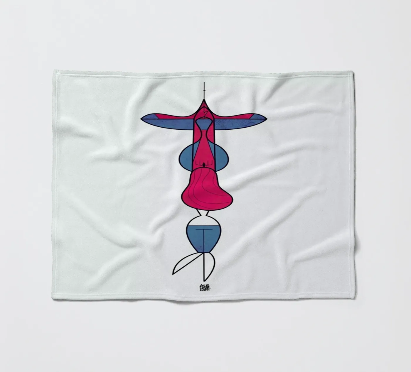 Upside down love Fleecedecke von Ale Giorgini