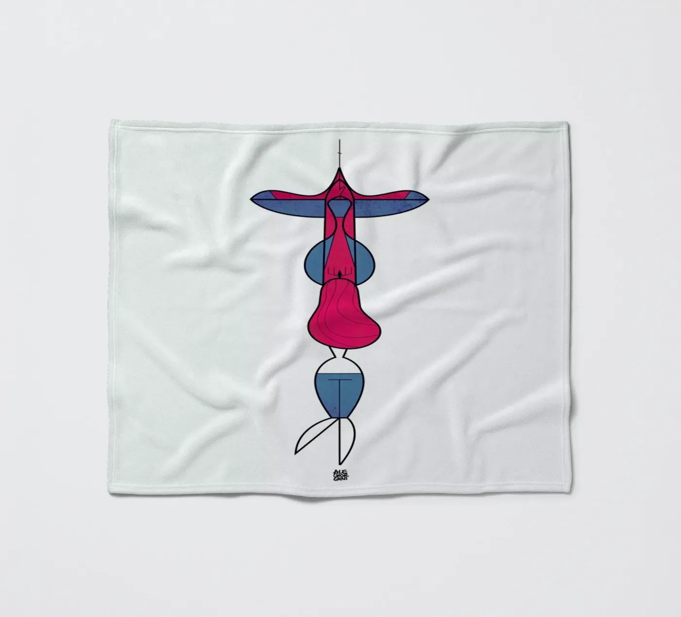Upside down love Fleecedecke von Ale Giorgini