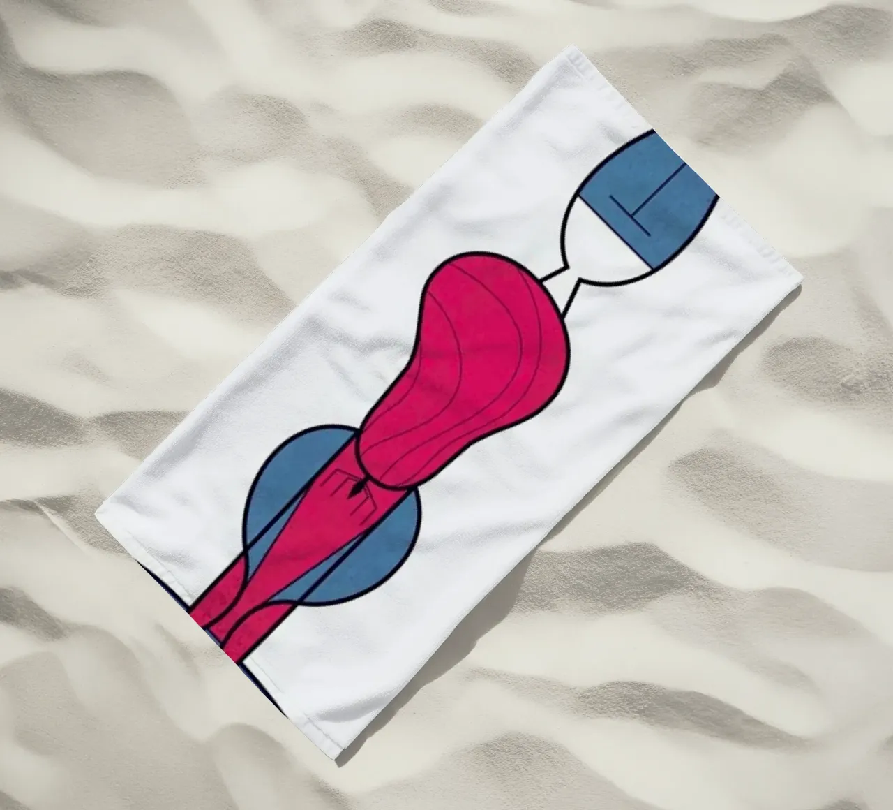 Upside down love telo mare da Ale Giorgini