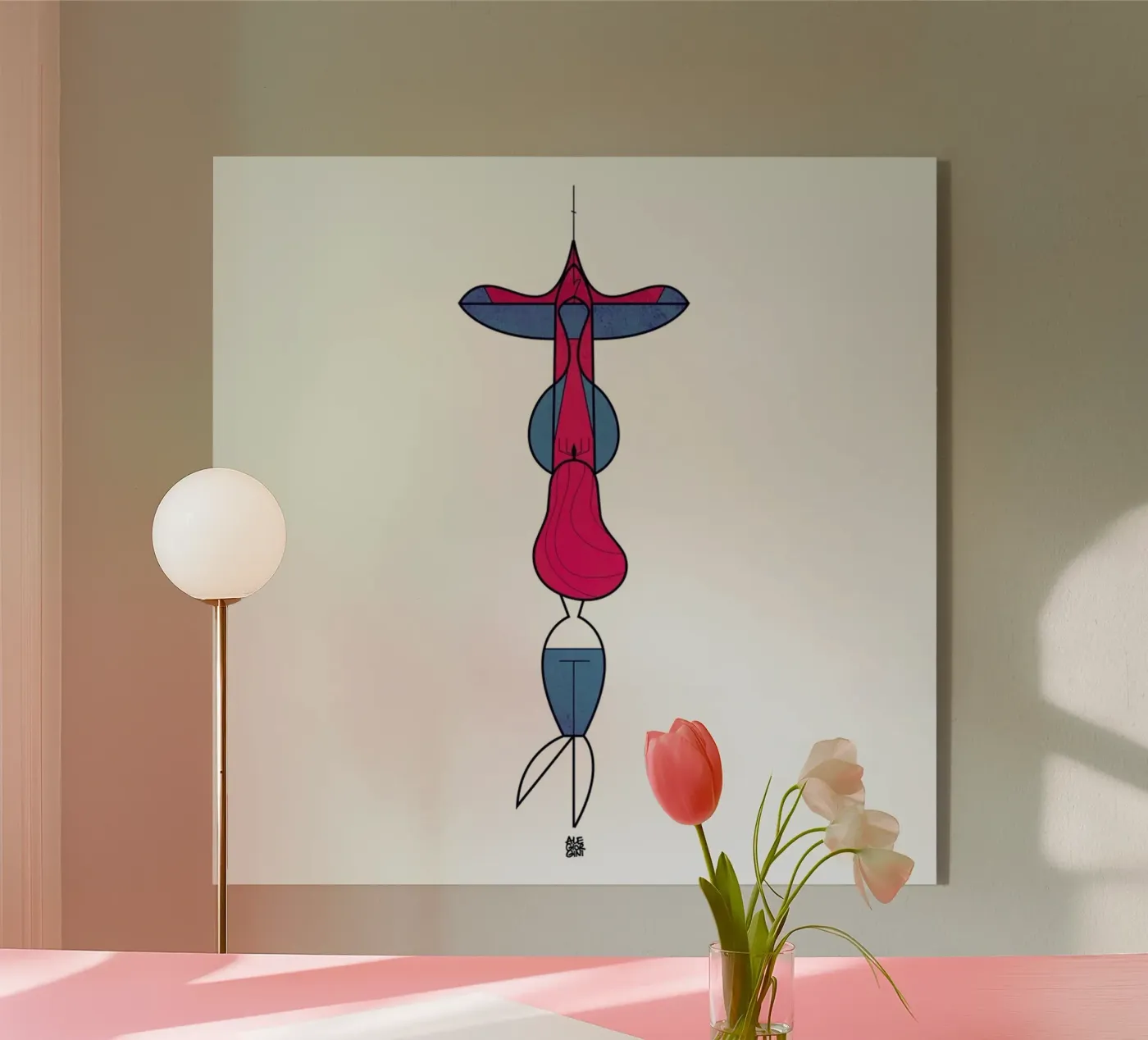 Upside down love plexiglass da Ale Giorgini