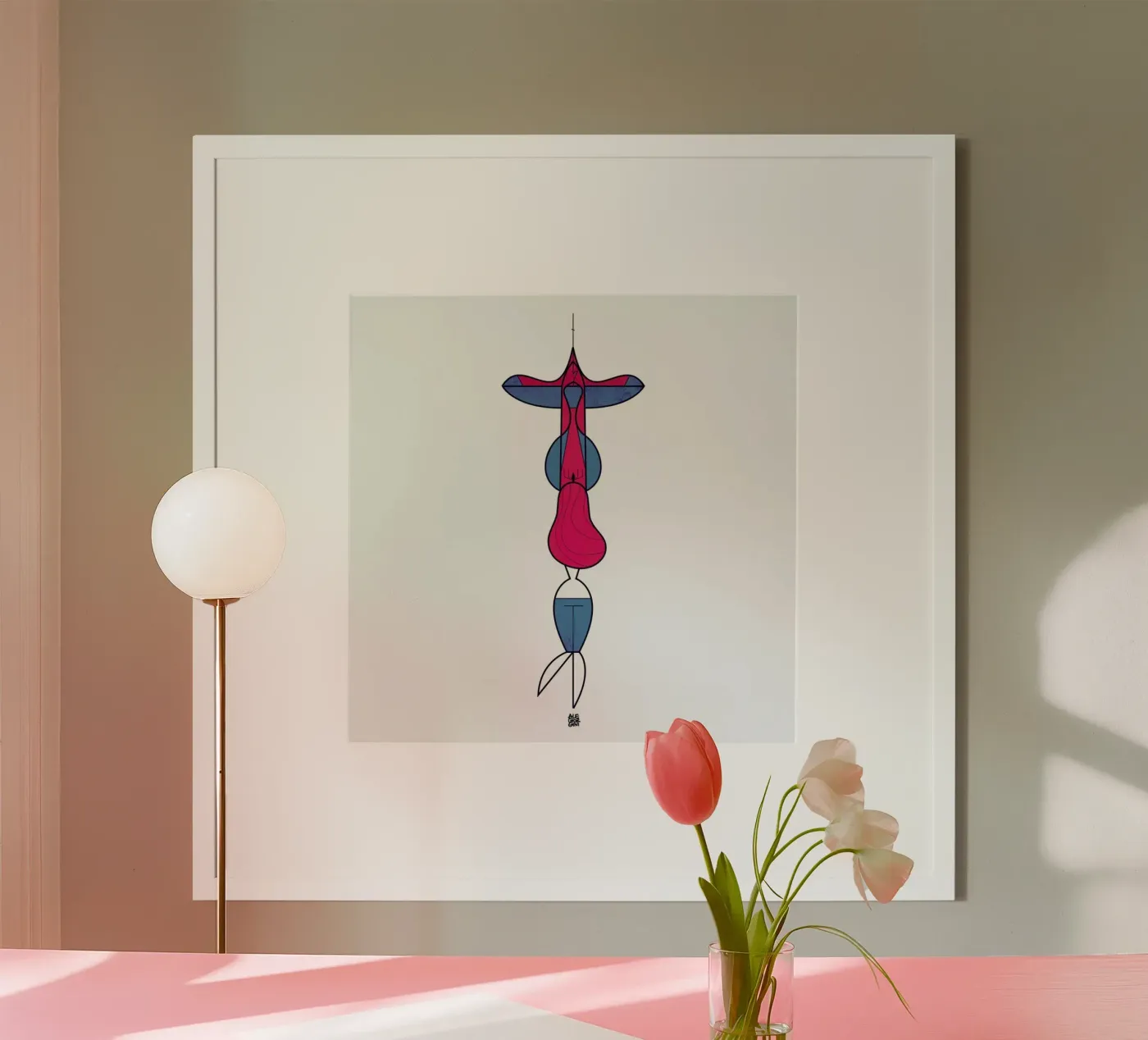 Upside down love poster da Ale Giorgini