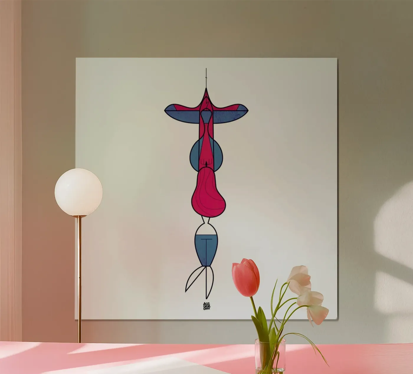 Upside down love poster da Ale Giorgini