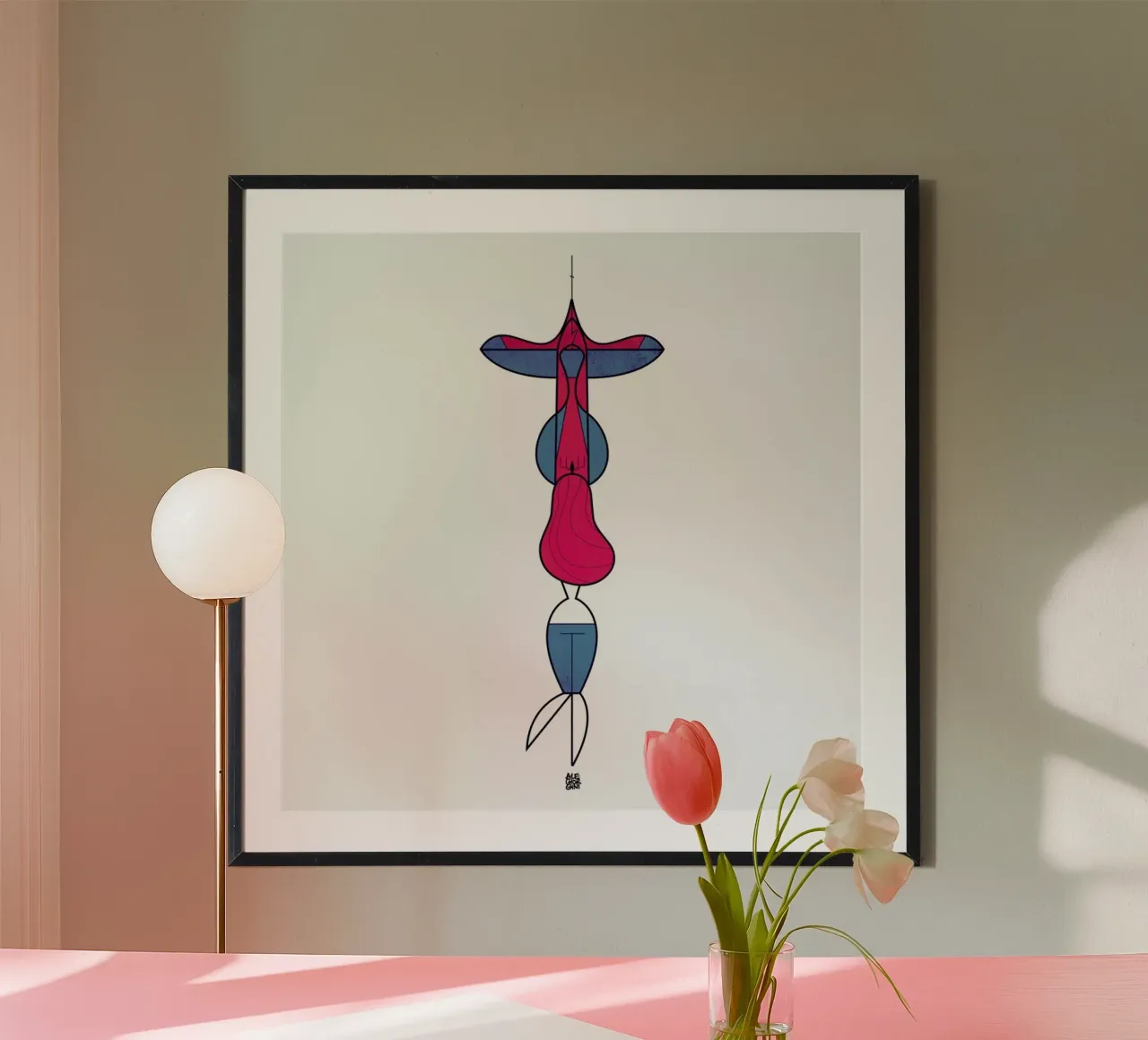 Upside down love carta hahnemühle da Ale Giorgini