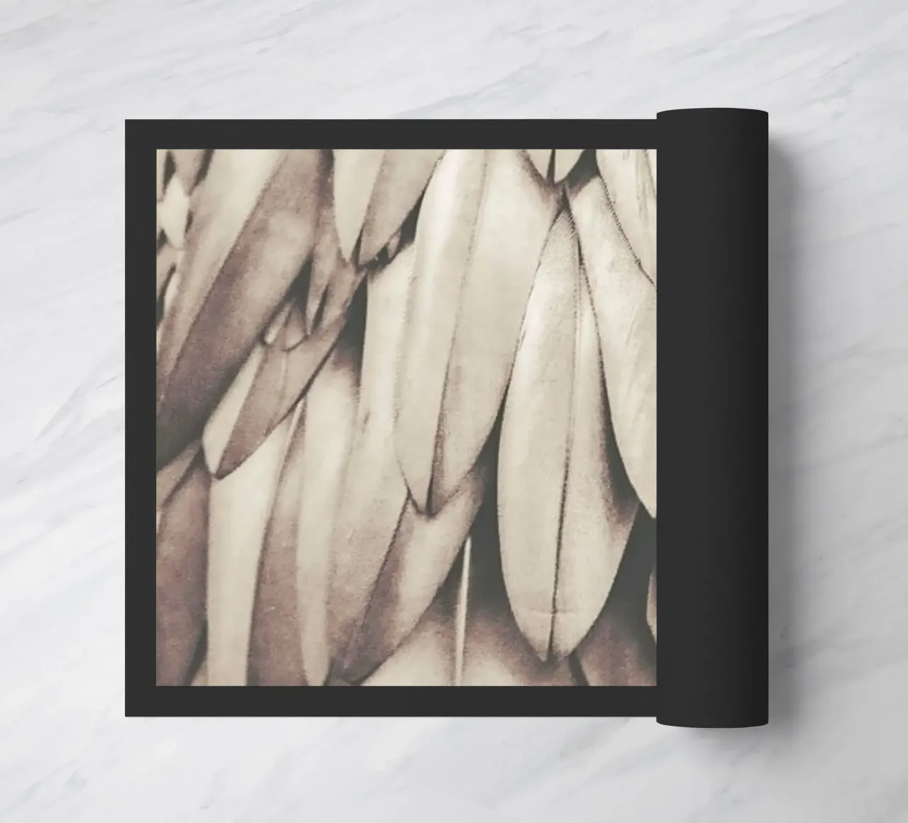 Feathers New Natural Nude doormat by Monika Strigel