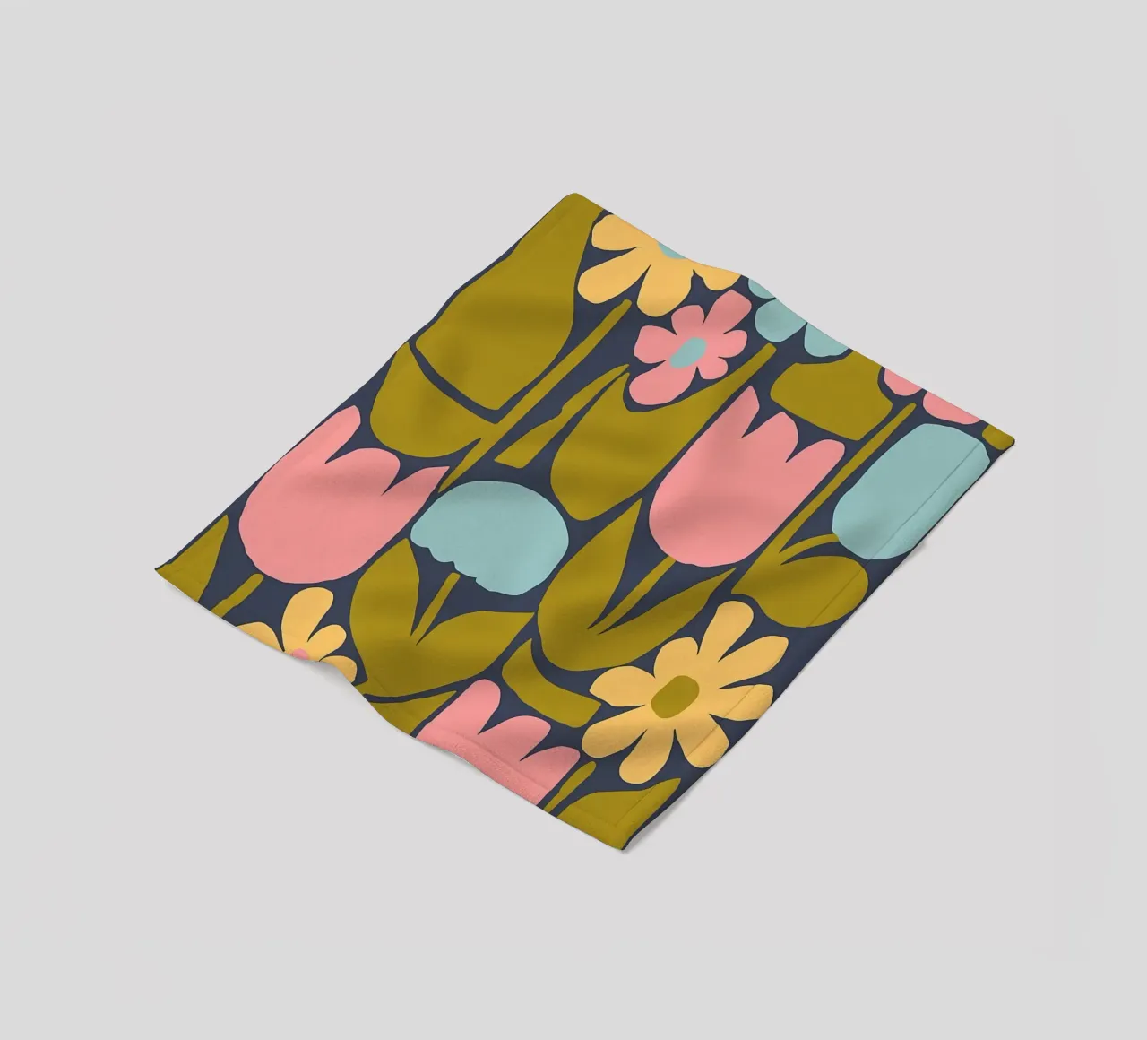 Fiori pastello retrò e stravaganti coperta in pile da diedrich