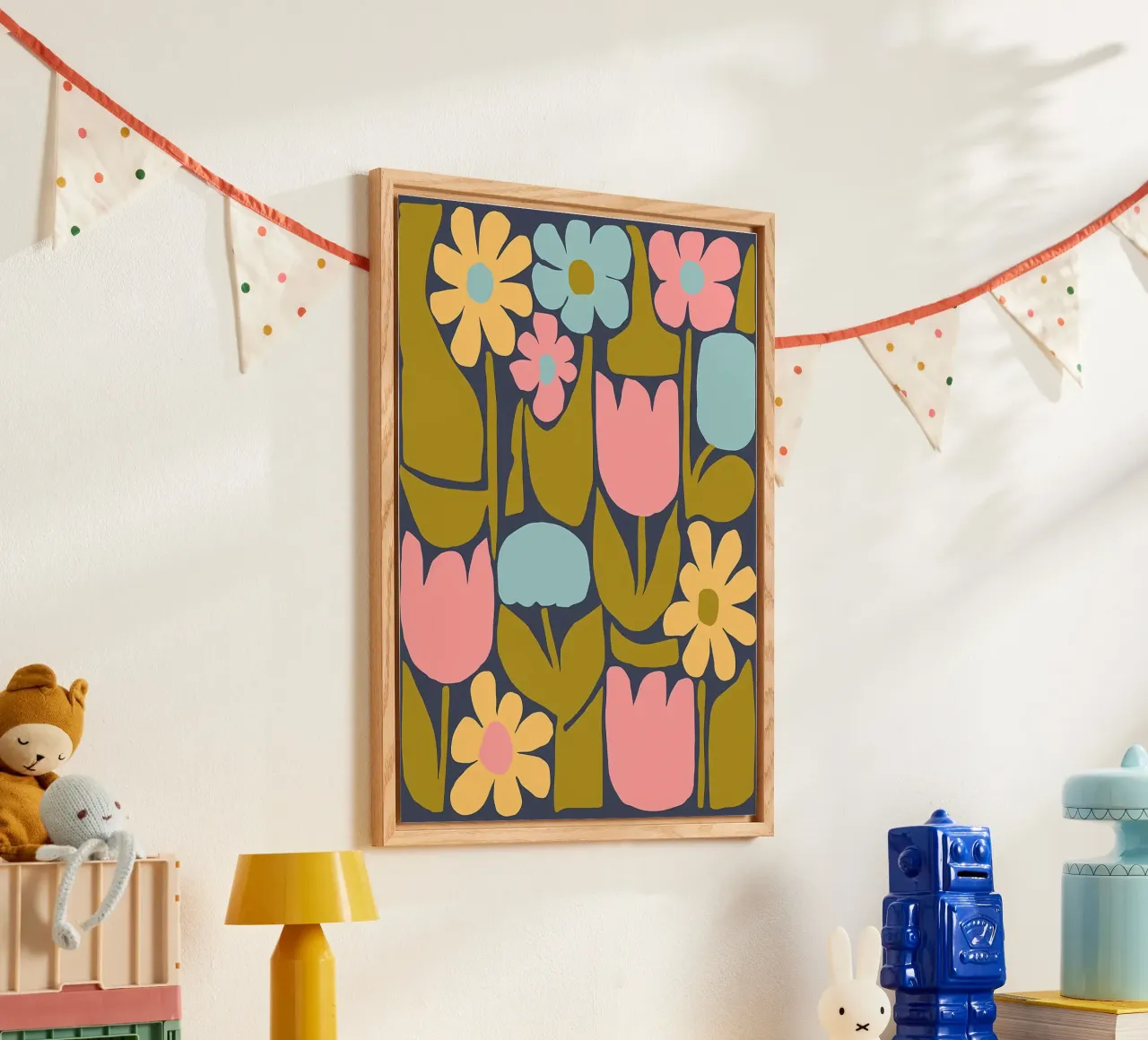 Fiori pastello retrò e stravaganti plexiglass da diedrich