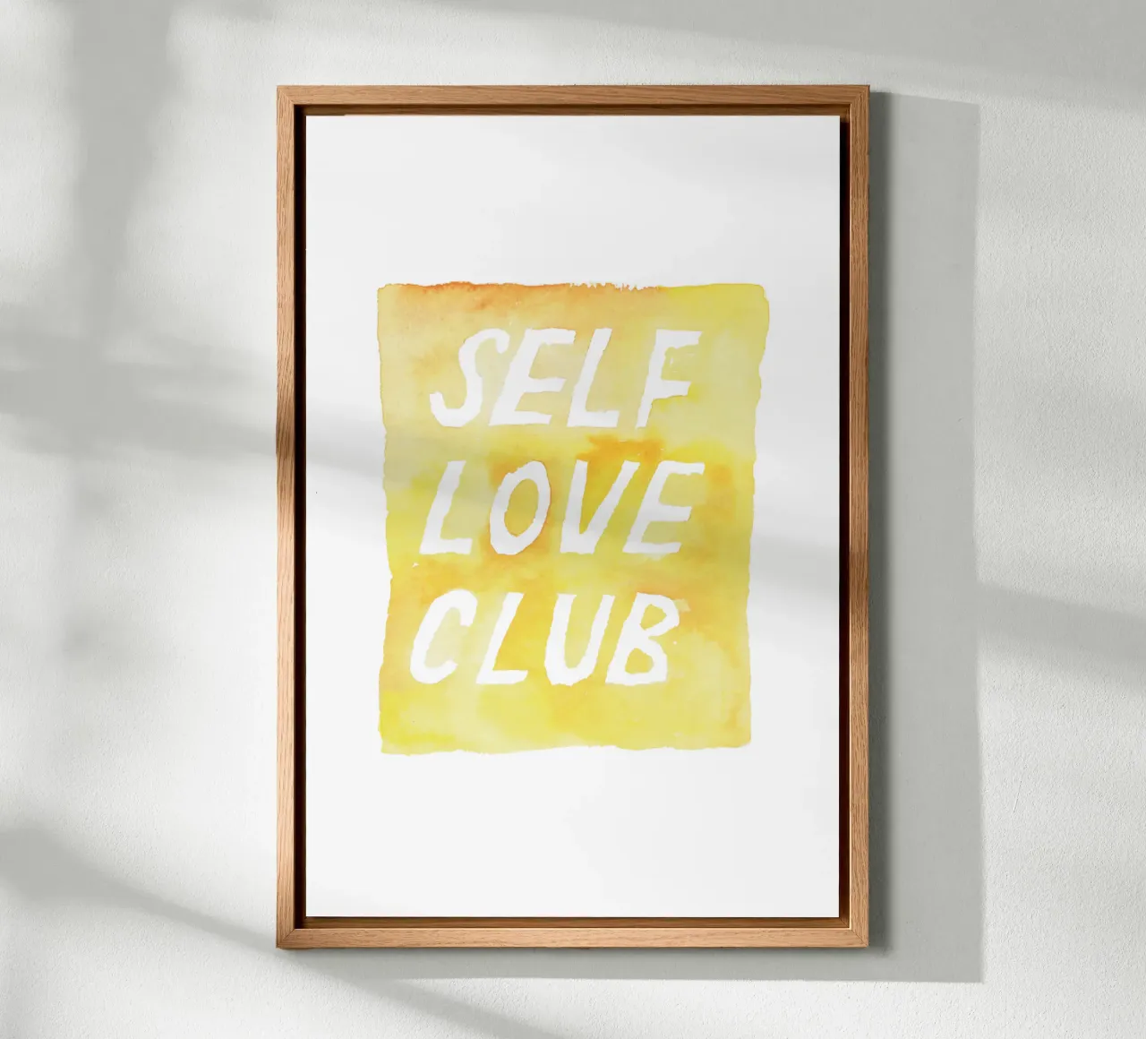 Self Love Club 2 tela con Cornice a cassetta da Brushmeetspaper