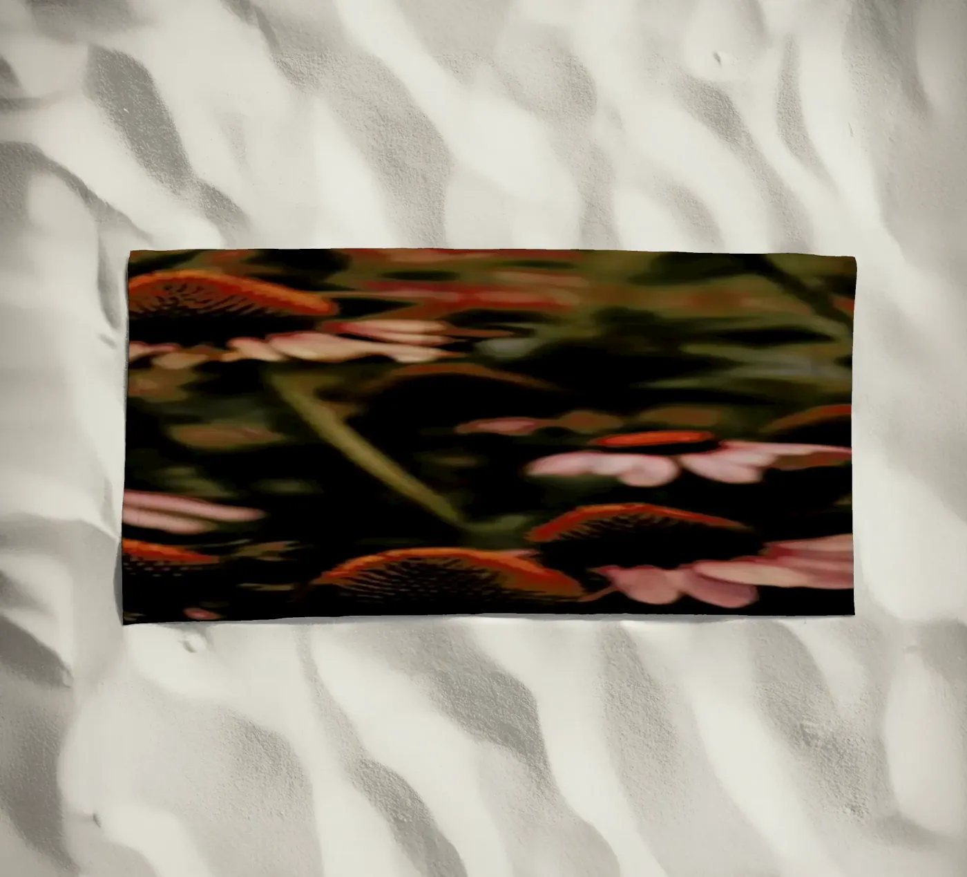 Echinacea strandhanddoek van Ingrid Beddoes