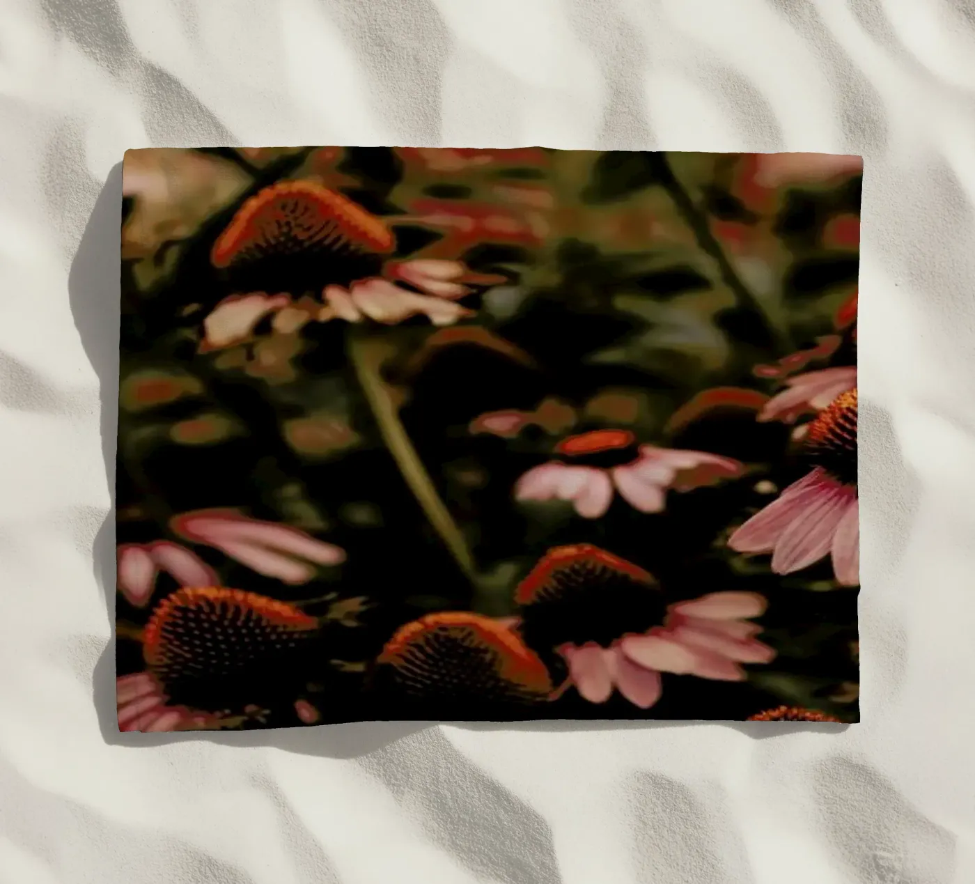 Echinacea strandhanddoek van Ingrid Beddoes