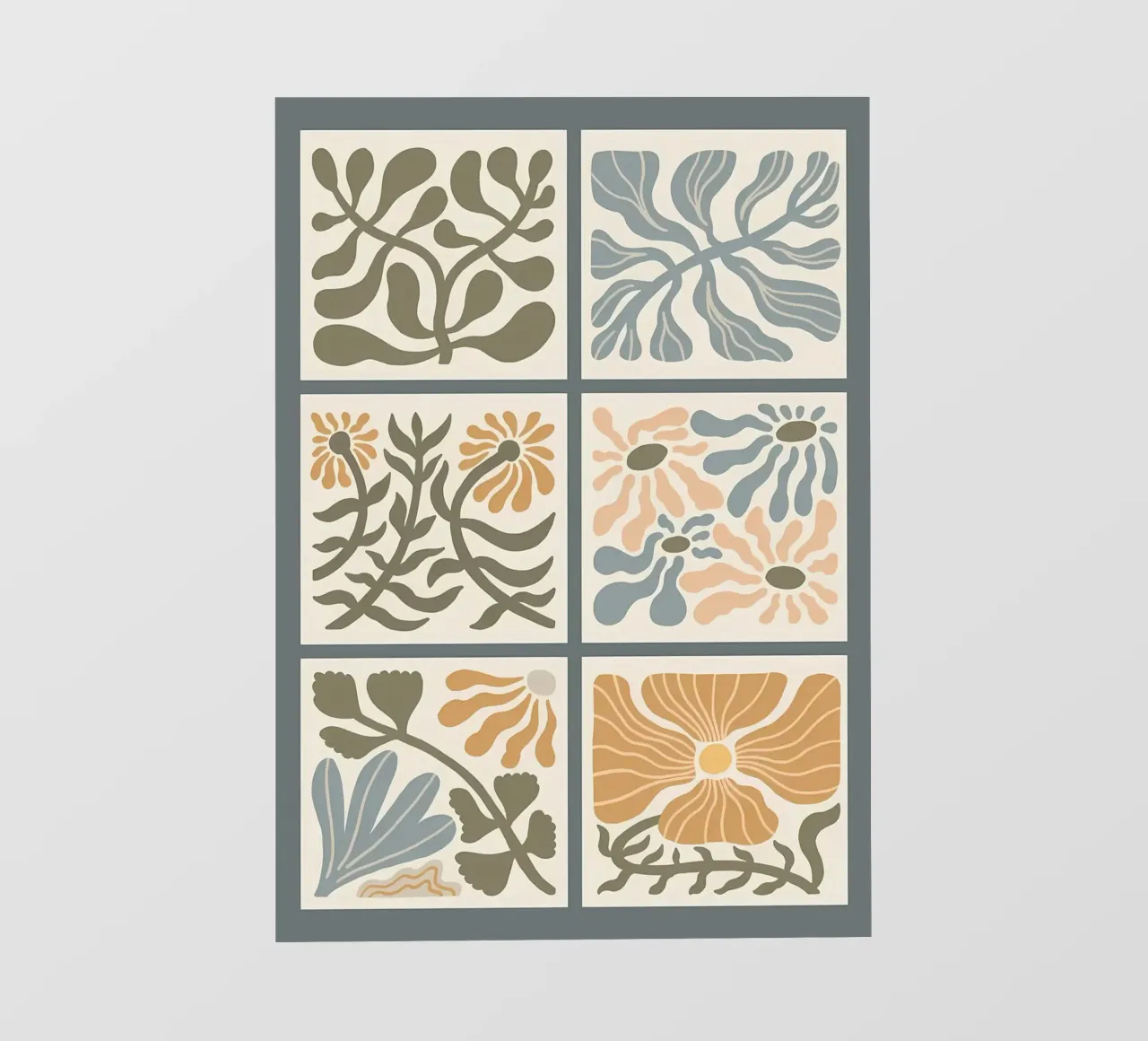 Fiori ondulati retrò Boho telo in pvc da diedrich