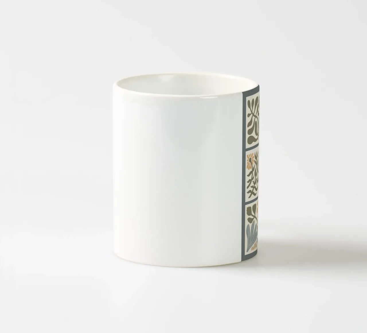 Fiori ondulati retrò Boho tazza in ceramica da diedrich