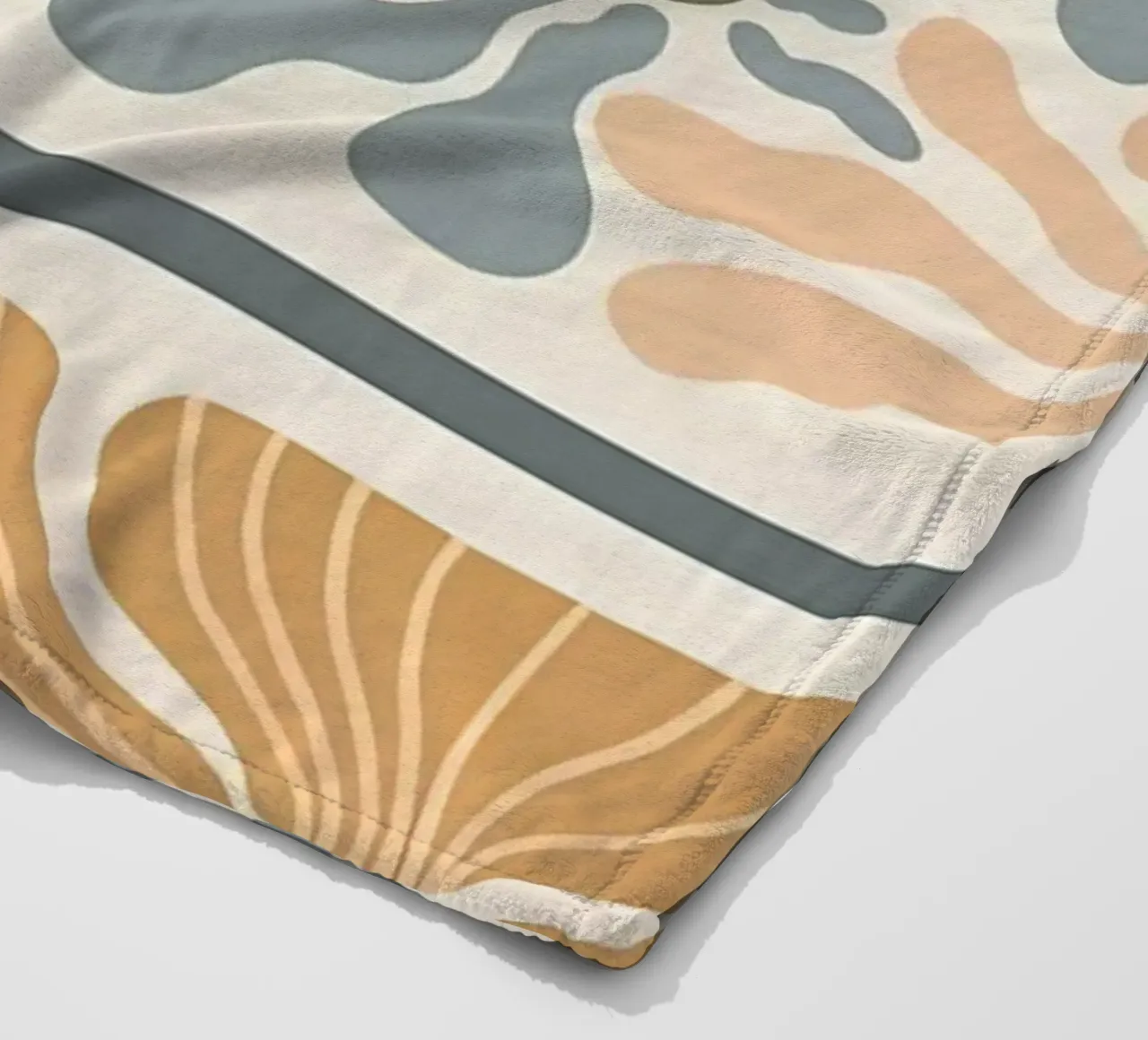 Fiori ondulati retrò Boho coperta in pile da diedrich