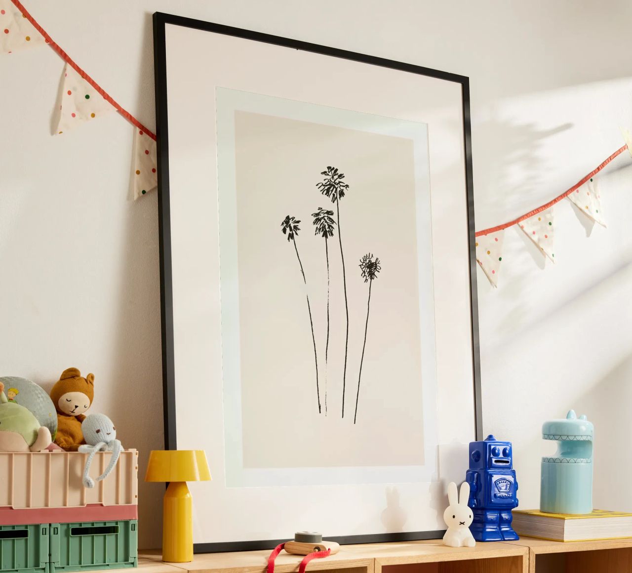 Palm Silhouettes Poster von Flora & Fauna