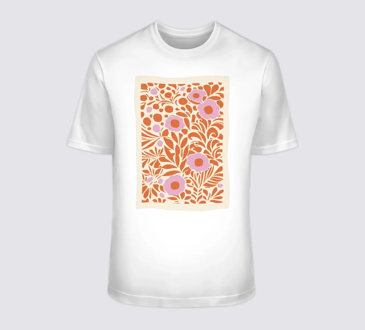 Fiori ritagliati retrò t-shirt da diedrich