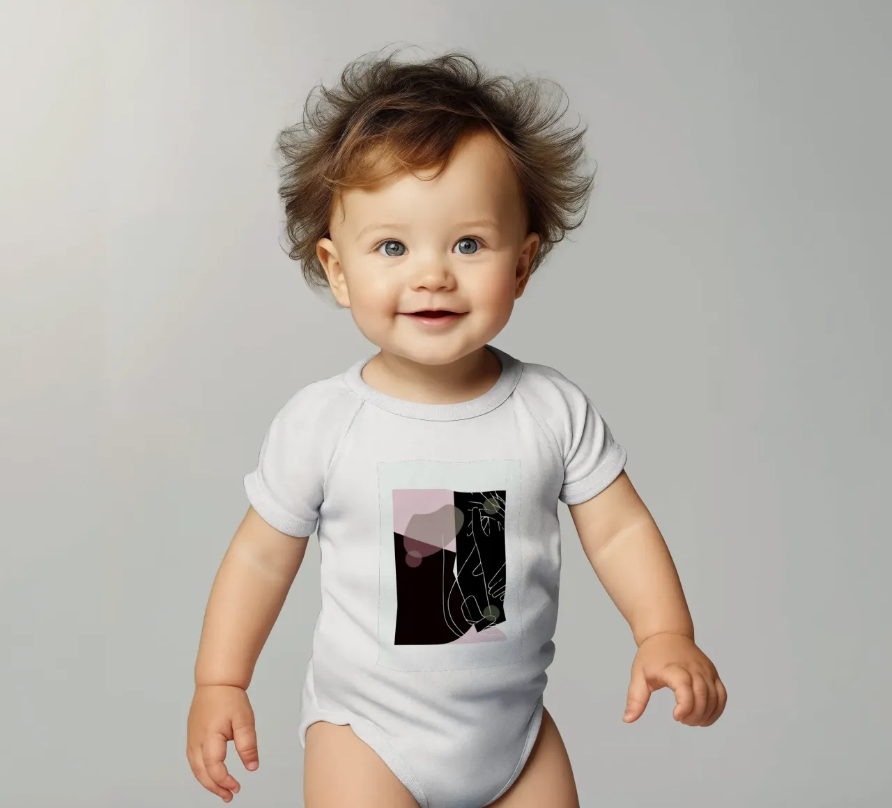 Modern Art 1 body neonato maniche corte da Nordic Creators