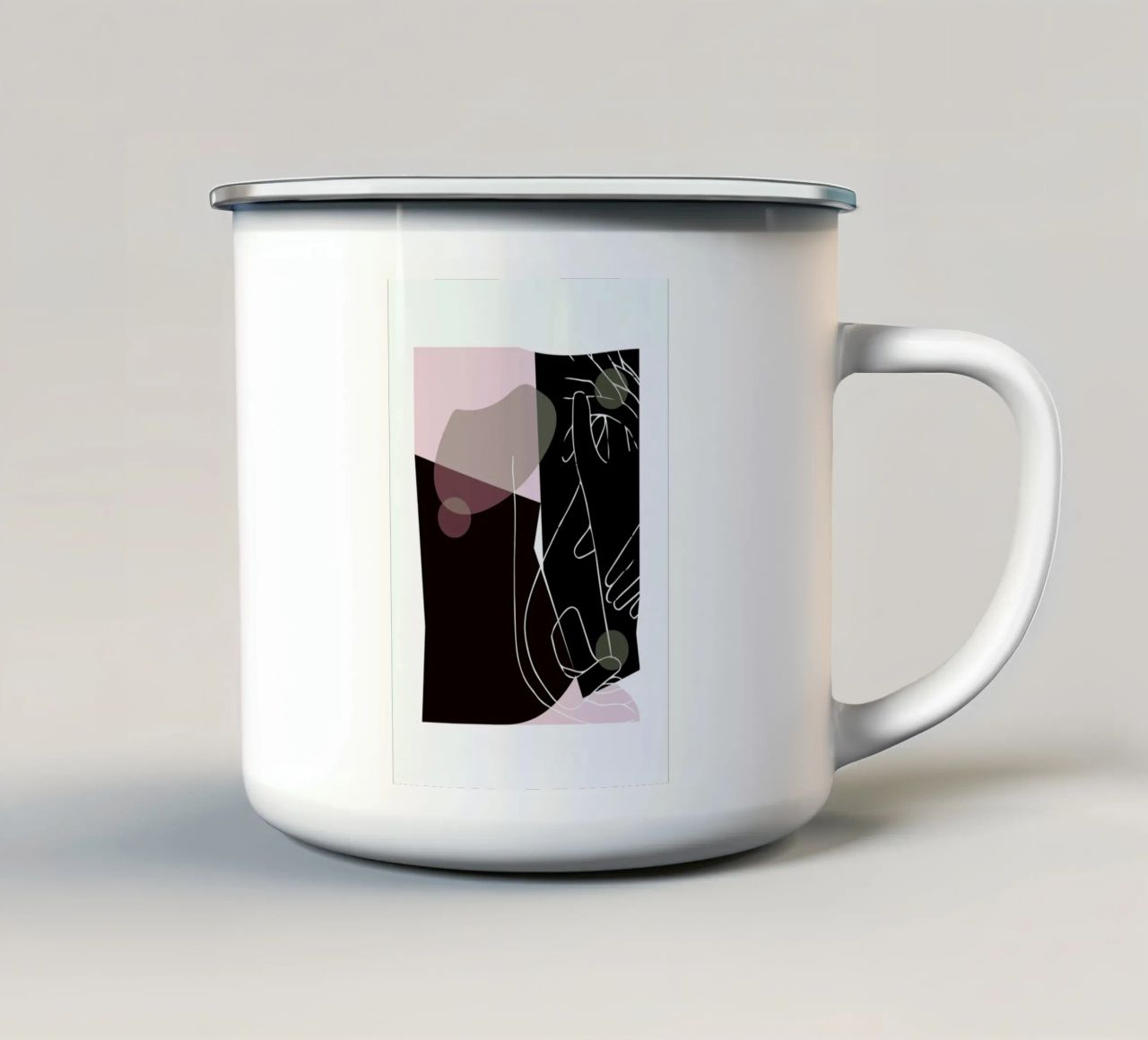 Modern Art 1 tazza in smalto da Nordic Creators