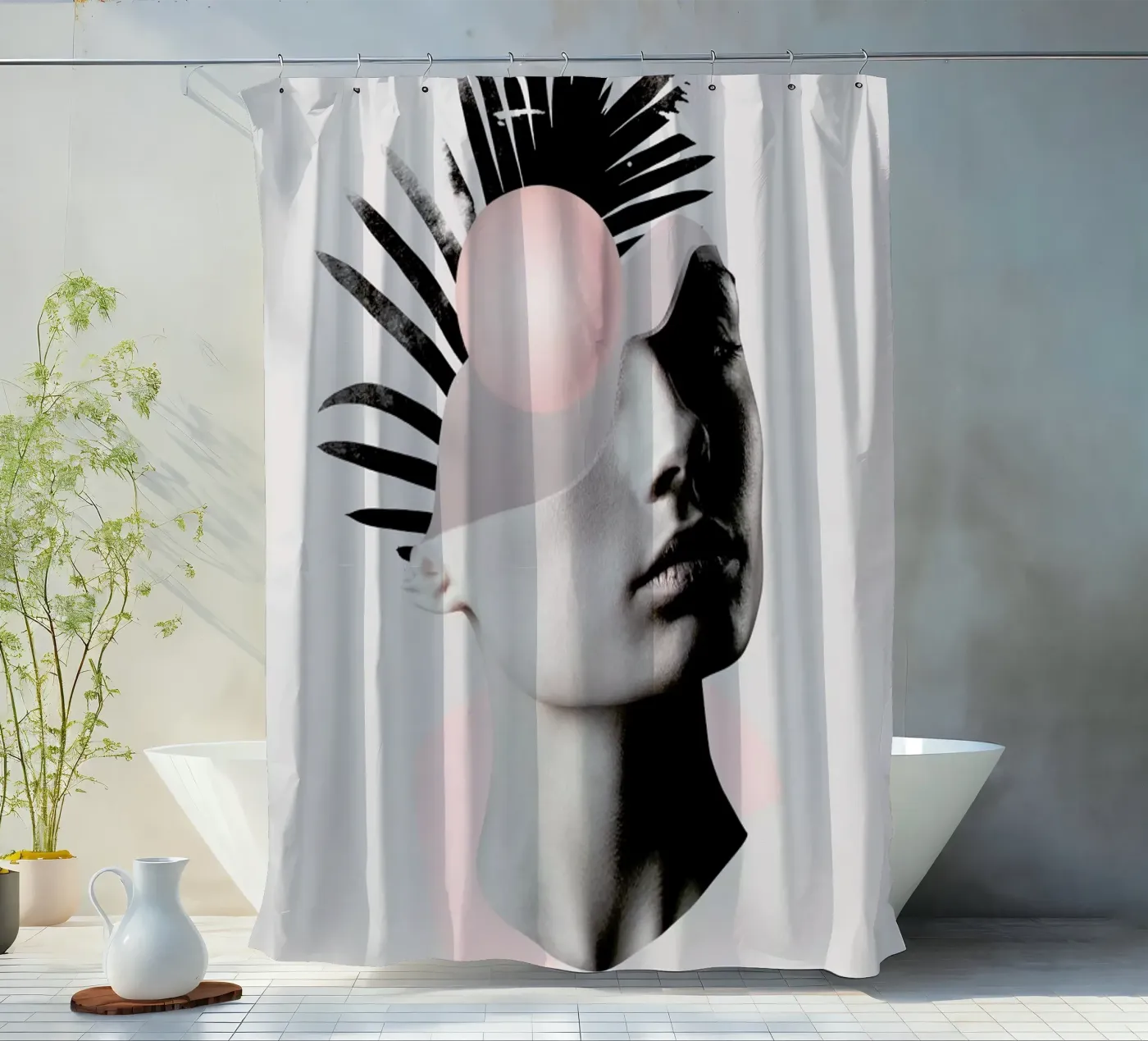 Empty Mind douchegordijn van Róbert Farkas