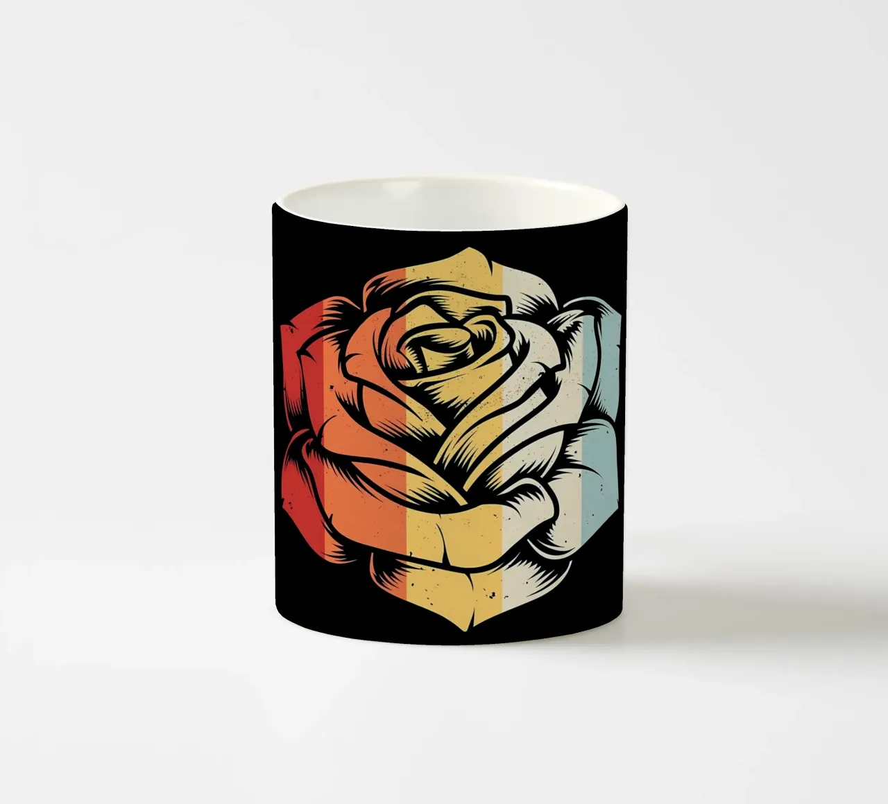 Rose da giardino retrò tazza in ceramica da diedrich