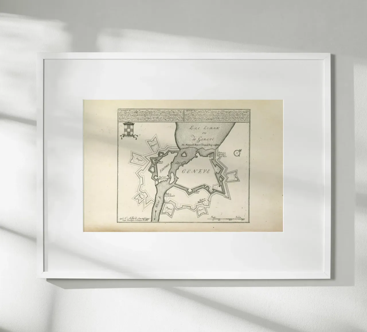Geneva, Switzerland, 1701 - 1733 poster da Artokoloro Quint Lox Ltd