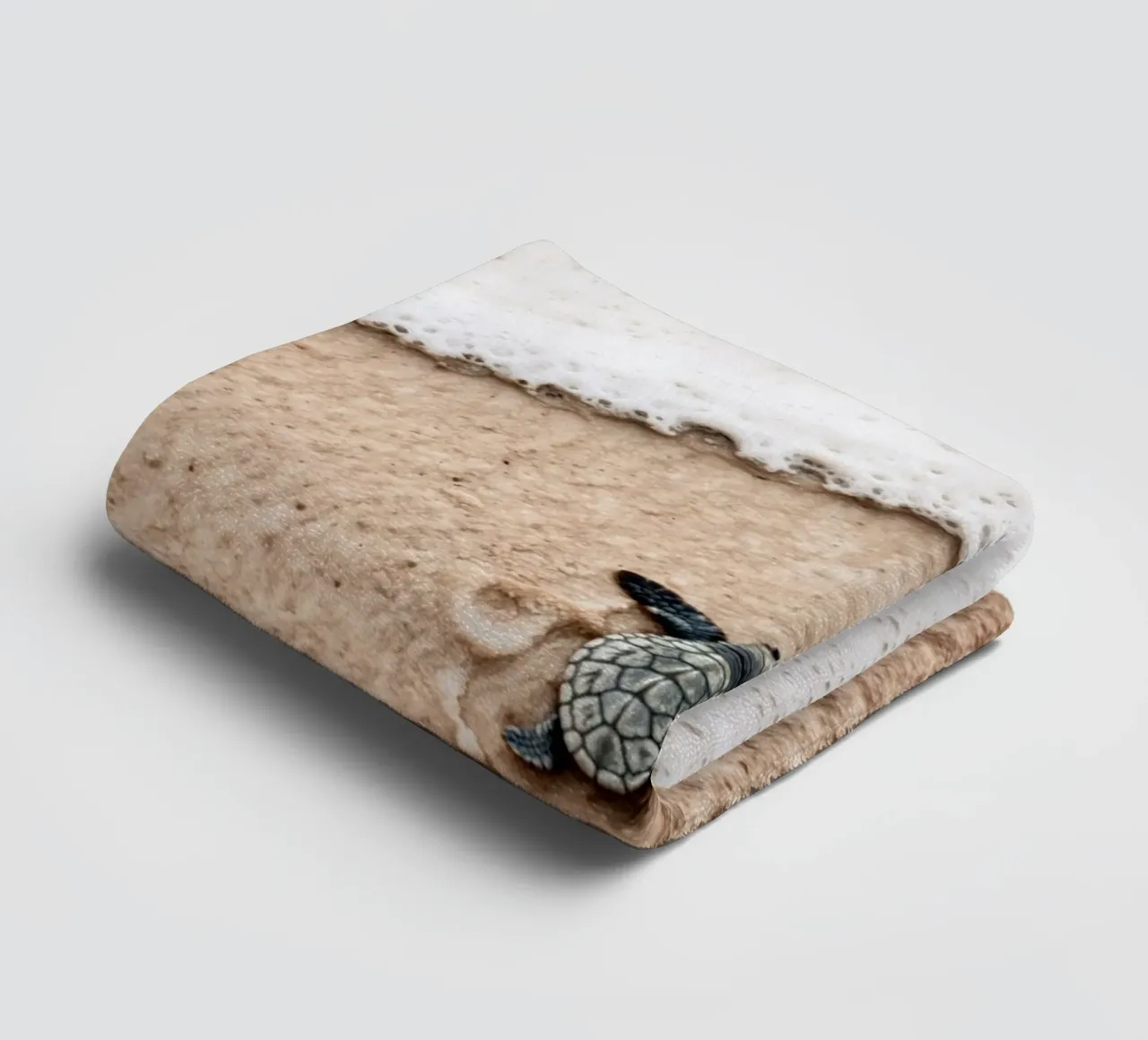 Tiny Steps, Big Ocean towel by BLICKPUNKT