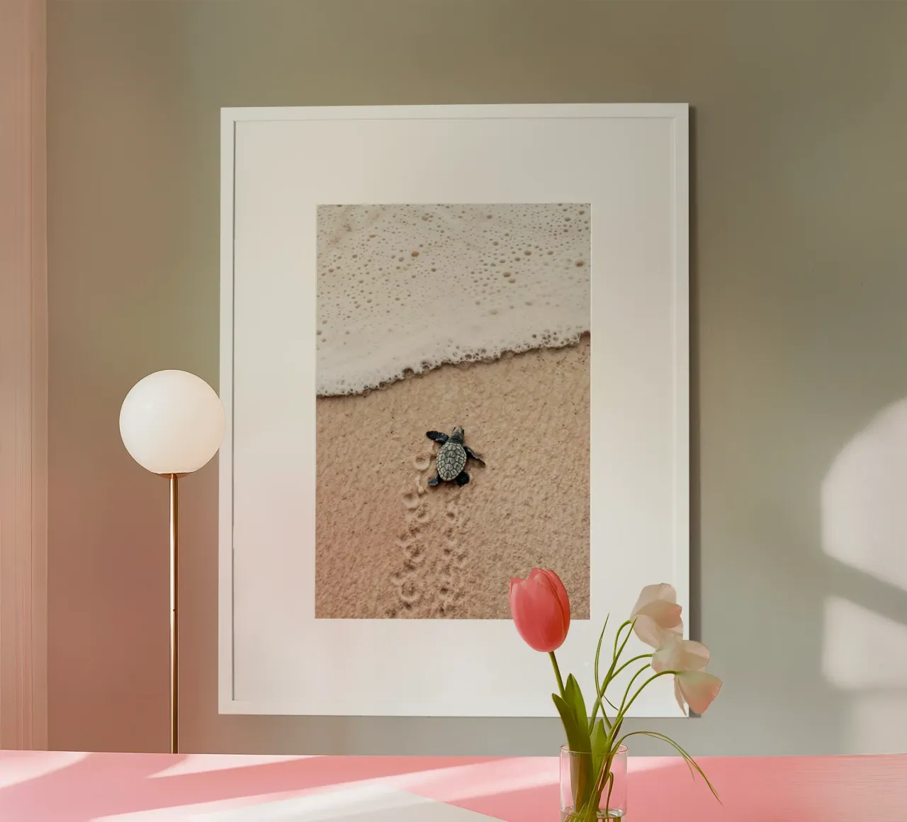 Tiny Steps, Big Ocean poster by BLICKPUNKT