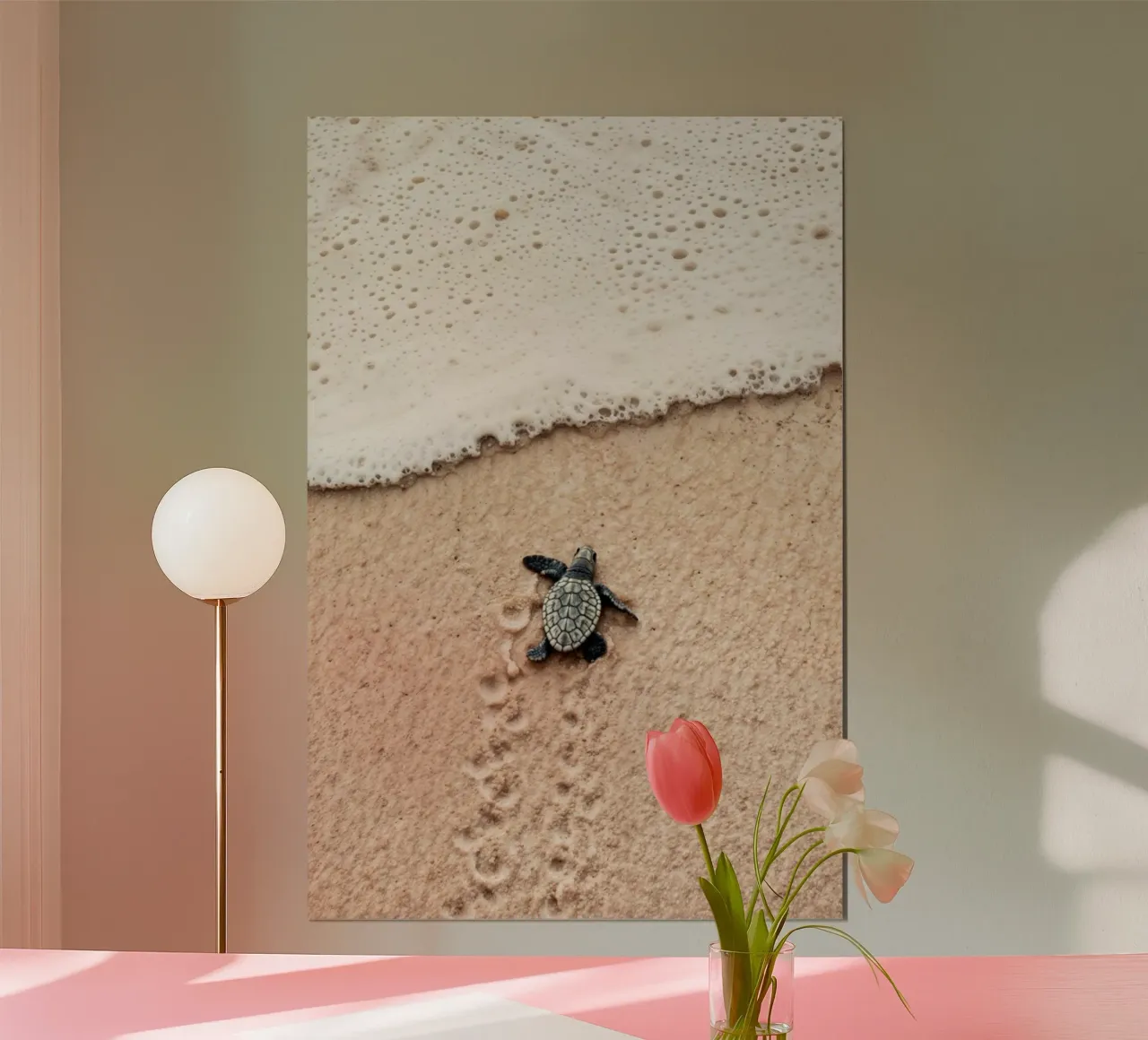 Tiny Steps, Big Ocean poster by BLICKPUNKT