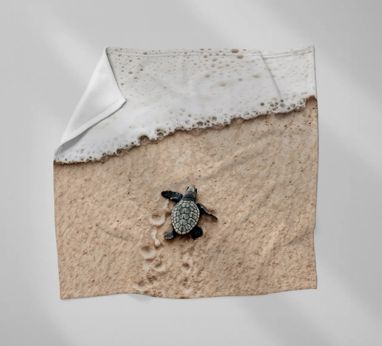 Winzige Schritte, großer Ozean Fleecedecke von BLICKPUNKT