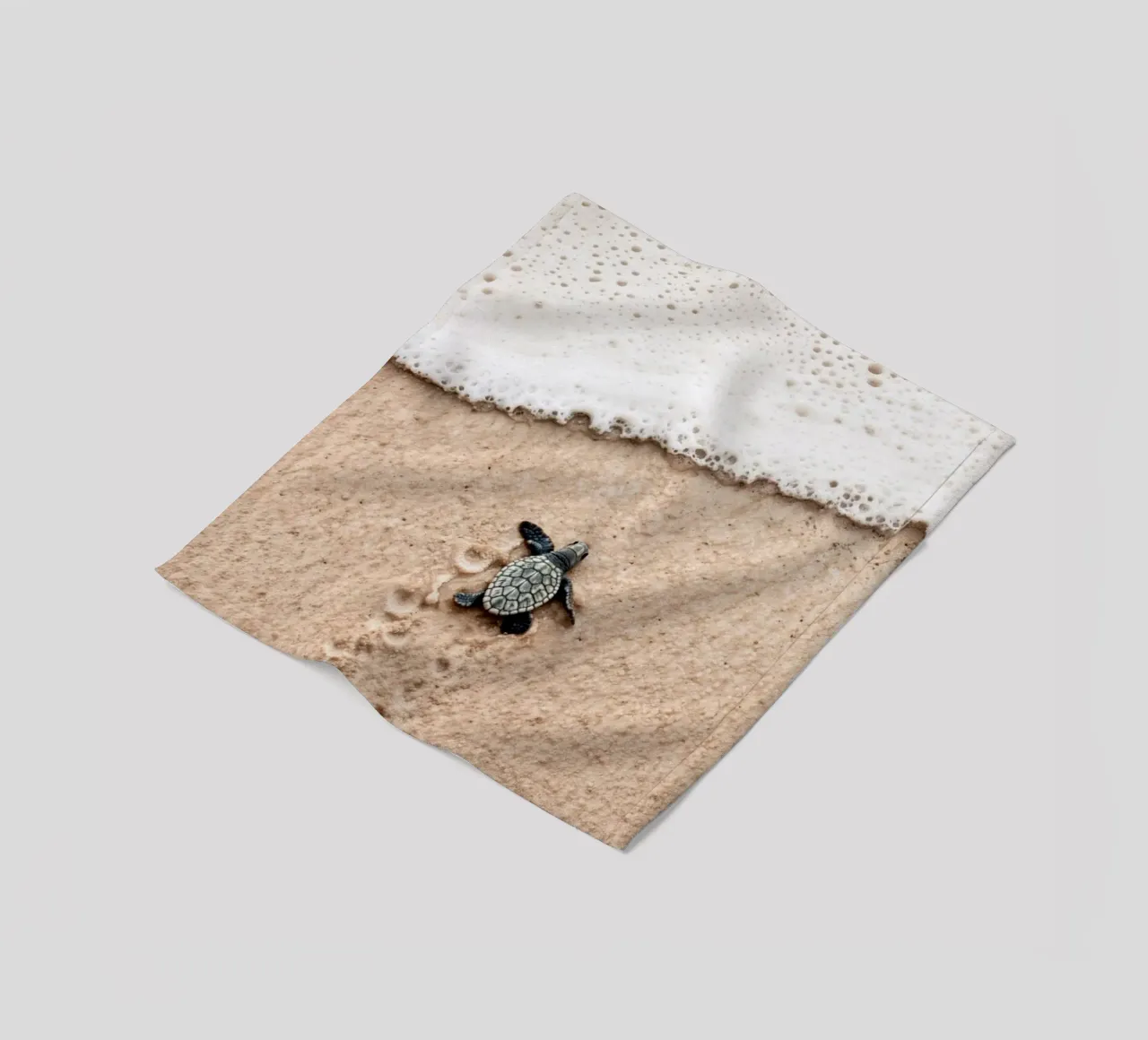 Winzige Schritte, großer Ozean Fleecedecke von BLICKPUNKT