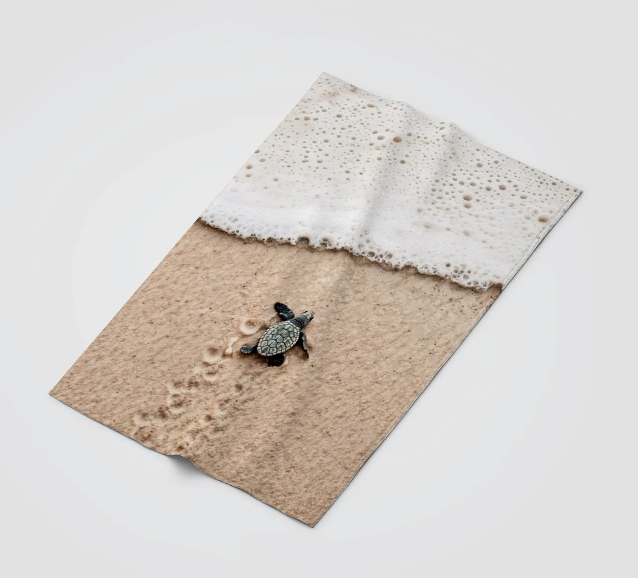 Winzige Schritte, großer Ozean Fleecedecke von BLICKPUNKT