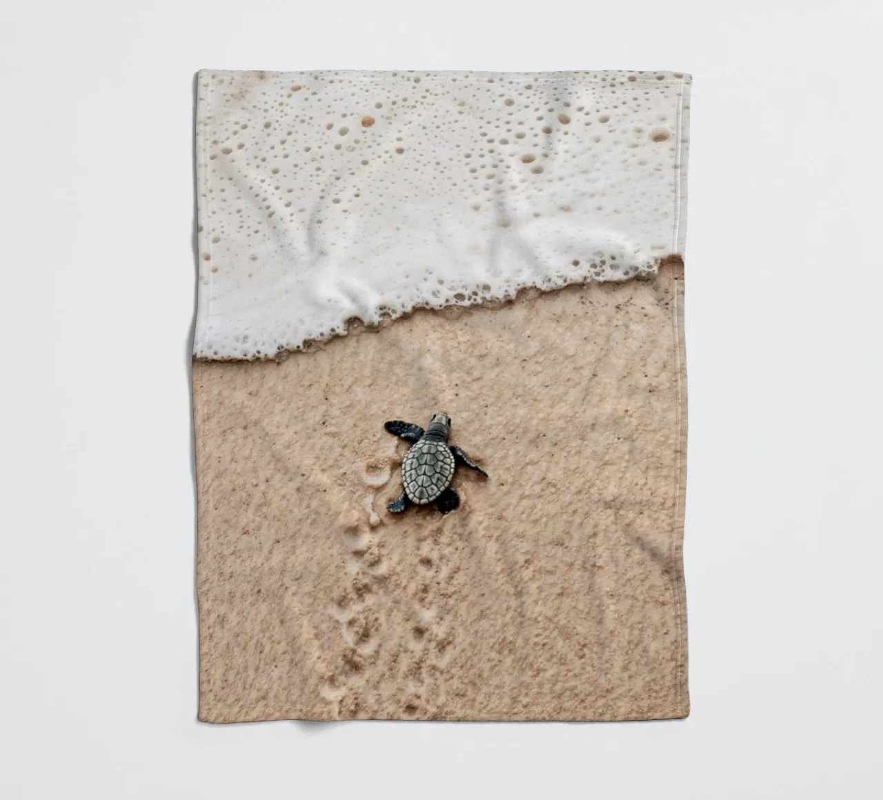 Winzige Schritte, großer Ozean Fleecedecke von BLICKPUNKT