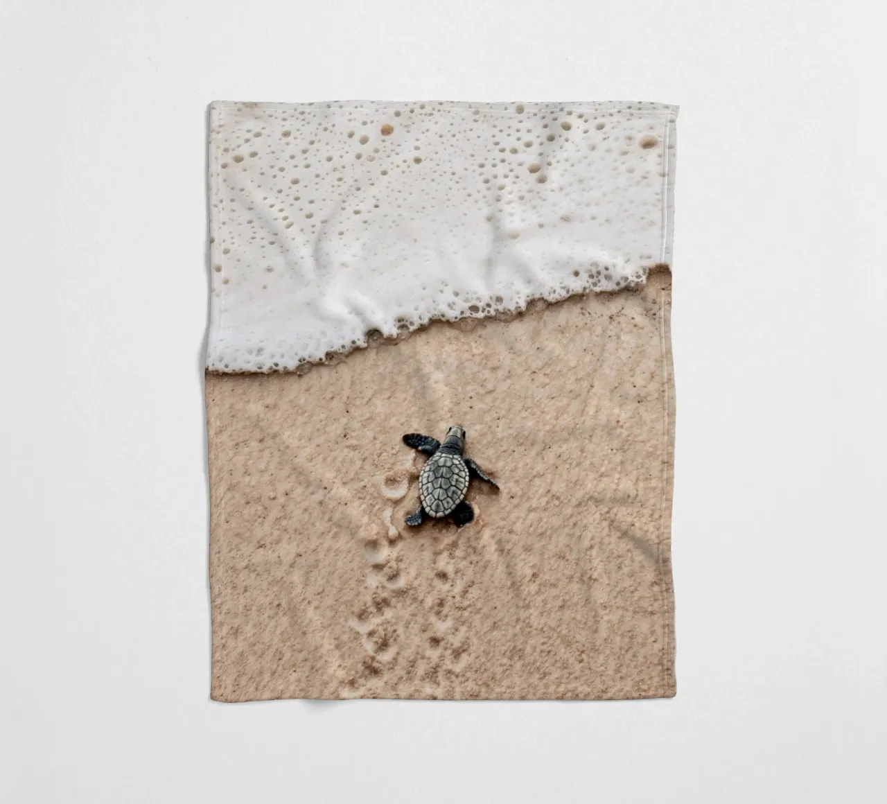 Winzige Schritte, großer Ozean Fleecedecke von BLICKPUNKT