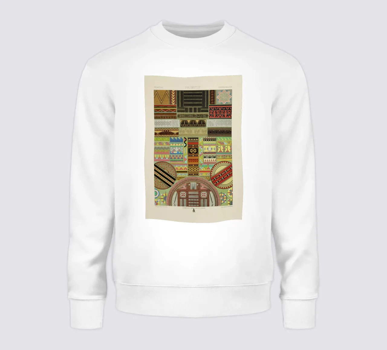 Primitif l'ornement Polychrome - Dufour Durin F. Racinet sweatshirt by Artokoloro Quint Lox Ltd
