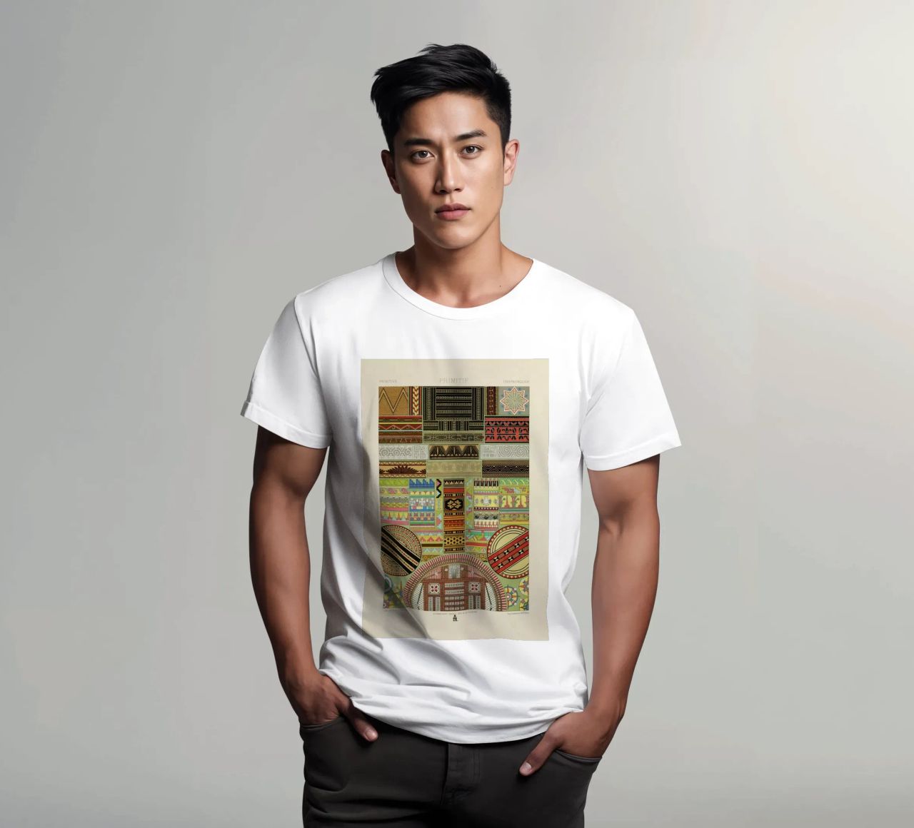 Primitif l'ornement Polychrome - Dufour Durin F. Racinet camiseta de Artokoloro Quint Lox Ltd