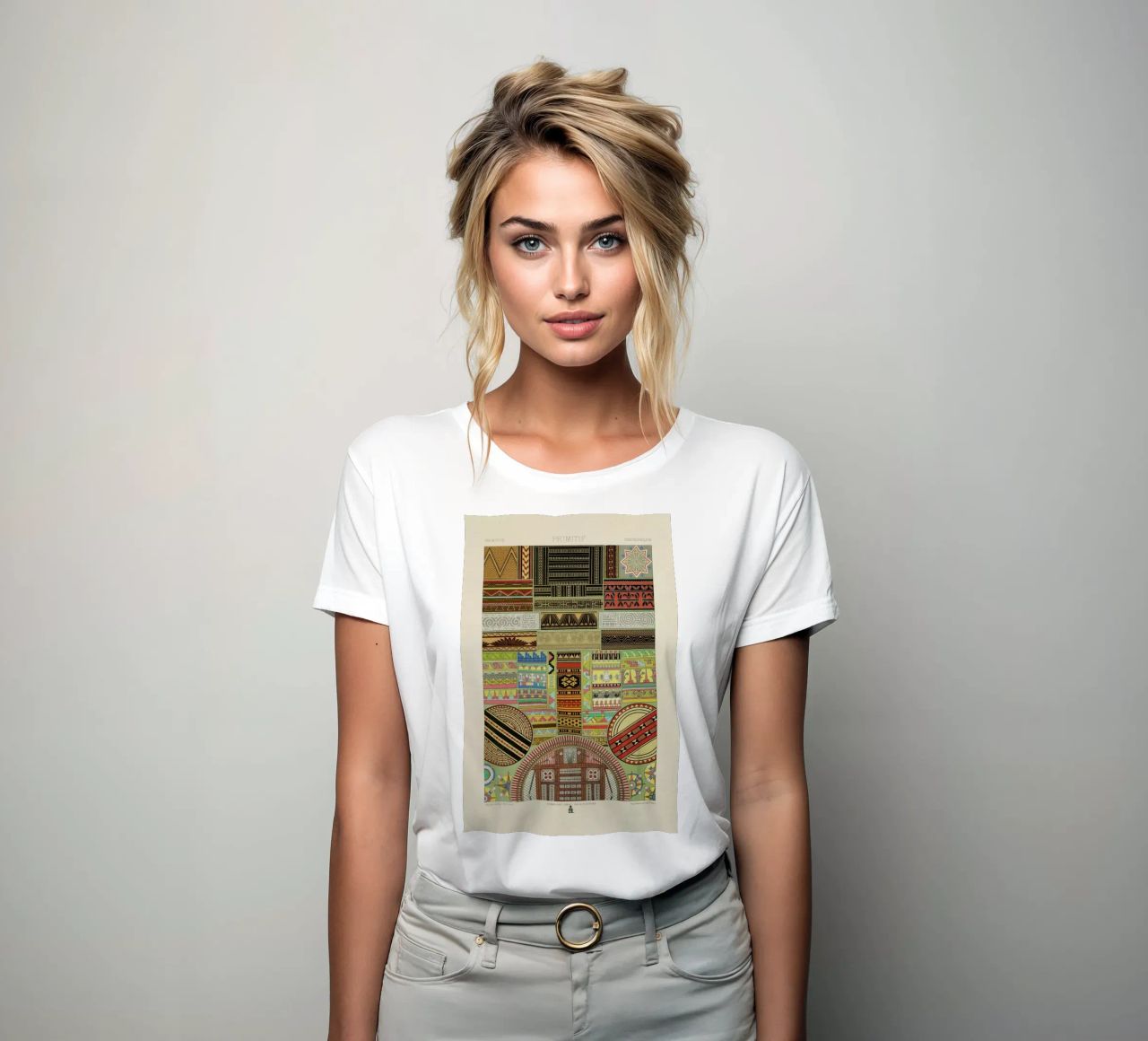 Primitif l'ornement Polychrome - Dufour Durin F. Racinet camiseta de mujer de Artokoloro Quint Lox Ltd