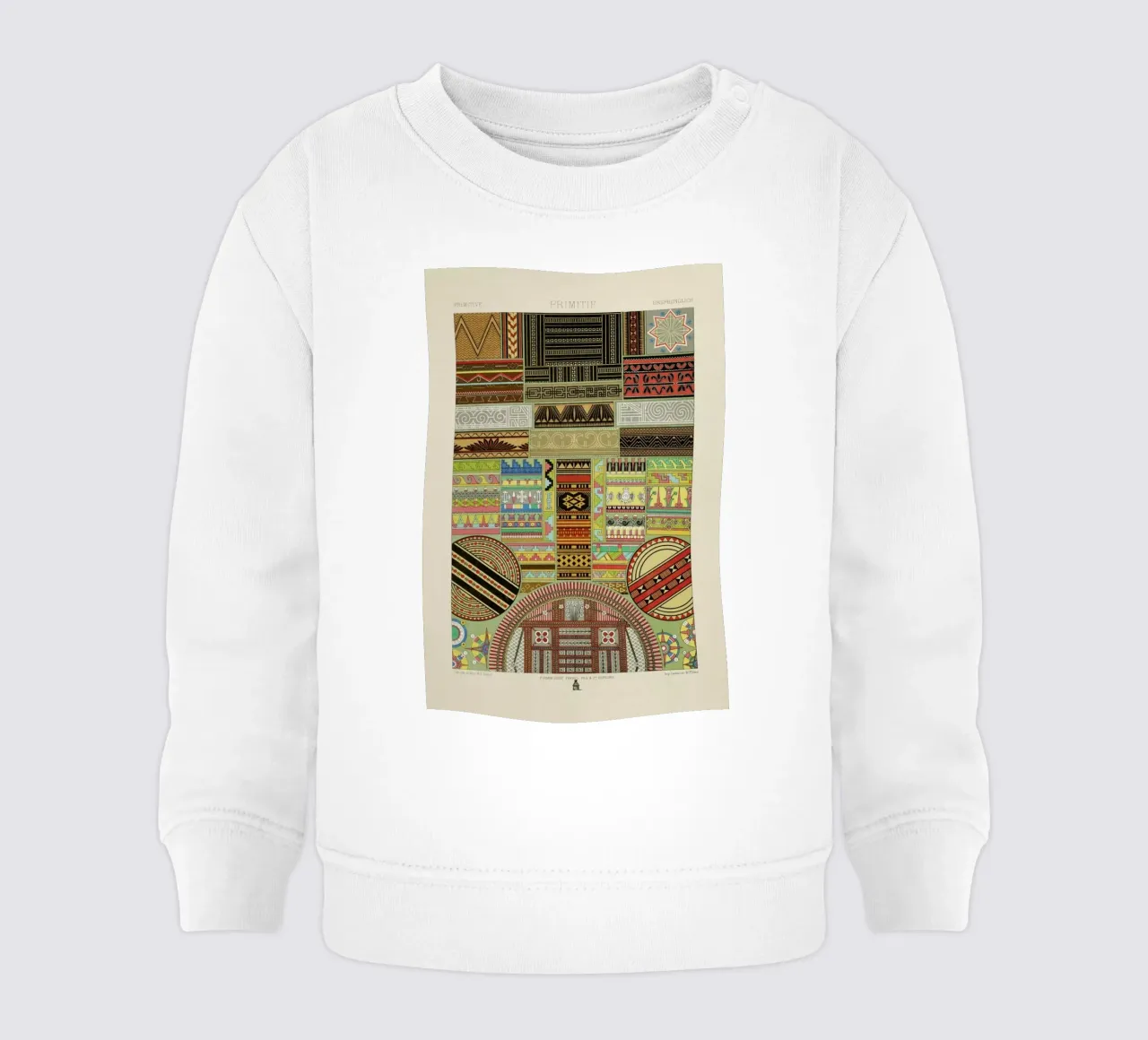 Primitif l'ornement Polychrome - Dufour Durin F. Racinet sudadera de bebé de Artokoloro Quint Lox Ltd