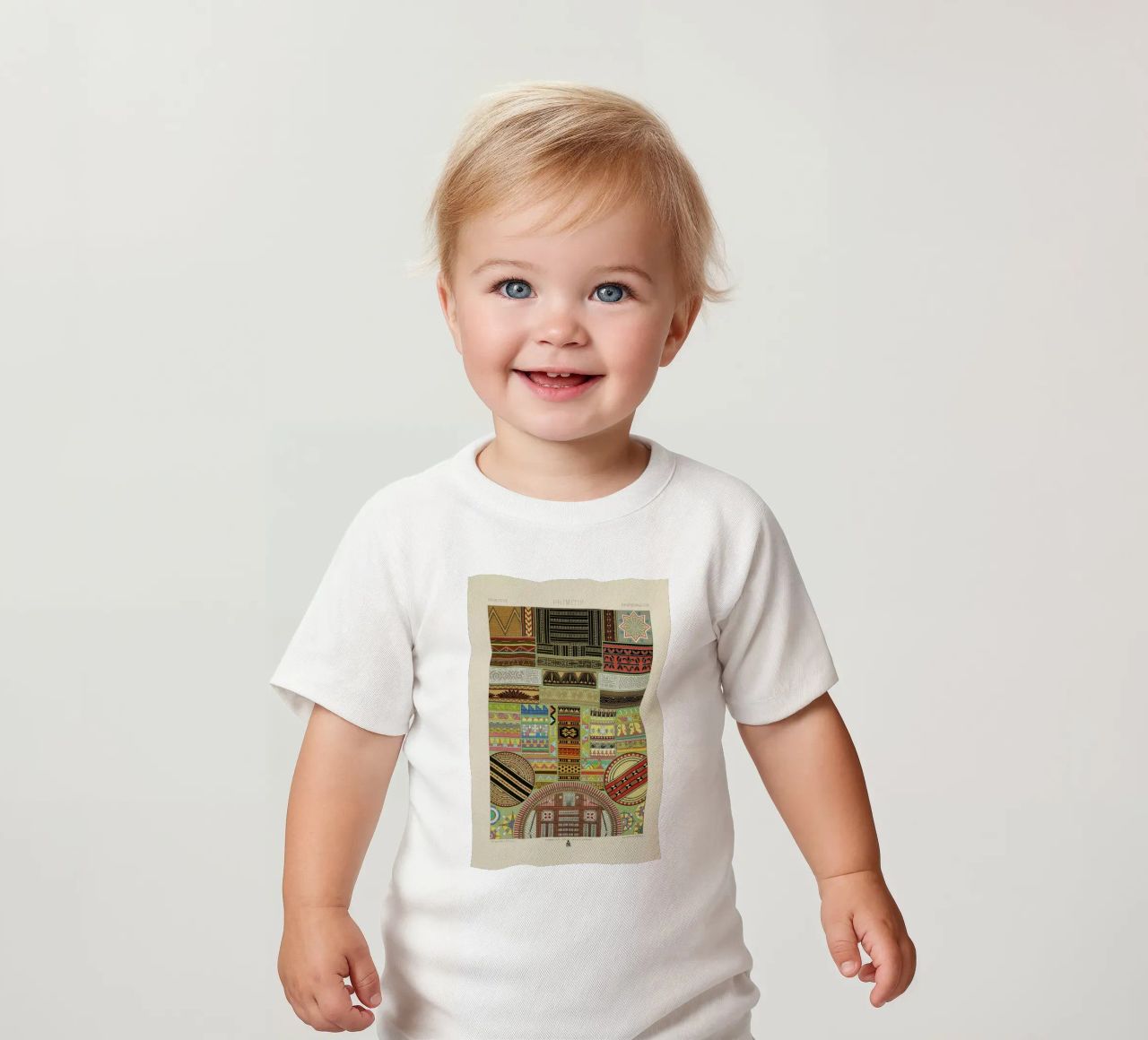 Primitif l'ornement Polychrome - Dufour Durin F. Racinet camiseta de bebé de Artokoloro Quint Lox Ltd