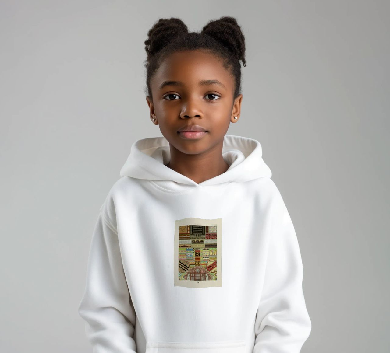Primitif l'ornement Polychrome - Dufour Durin F. Racinet sudadera con capucha para niño de Artokoloro Quint Lox Ltd