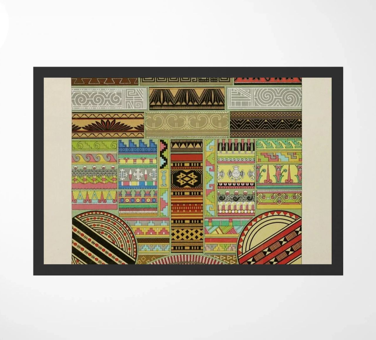 Primitif l'ornement Polychrome - Dufour Durin F. Racinet felpudo de Artokoloro Quint Lox Ltd