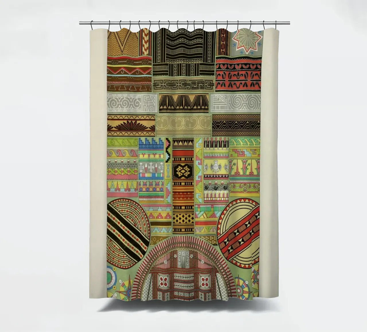 Primitif l'ornement Polychrome - Dufour Durin F. Racinet tenda da doccia da Artokoloro Quint Lox Ltd