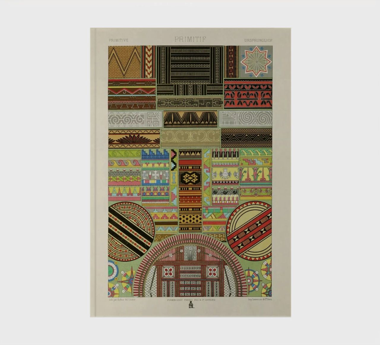Primitif l'ornement Polychrome - Dufour Durin F. Racinet notebook by Artokoloro Quint Lox Ltd