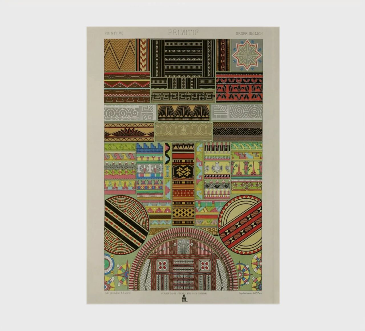 Primitif l'ornement Polychrome - Dufour Durin F. Racinet notebook by Artokoloro Quint Lox Ltd
