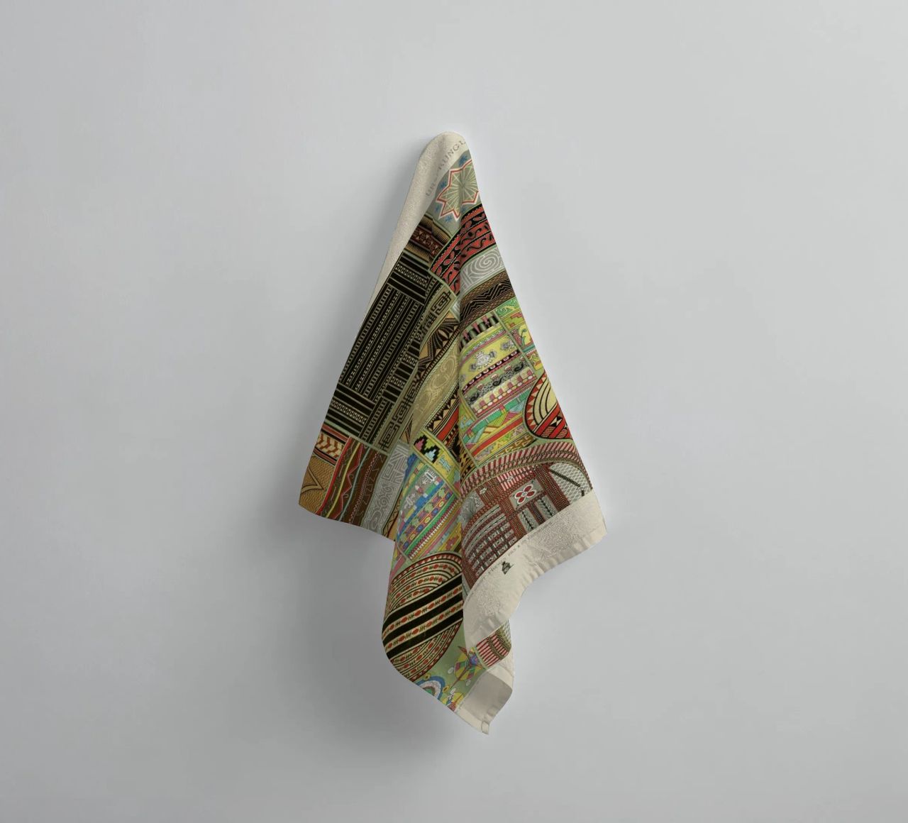 Primitif l'ornement Polychrome - Dufour Durin F. Racinet towel by Artokoloro Quint Lox Ltd