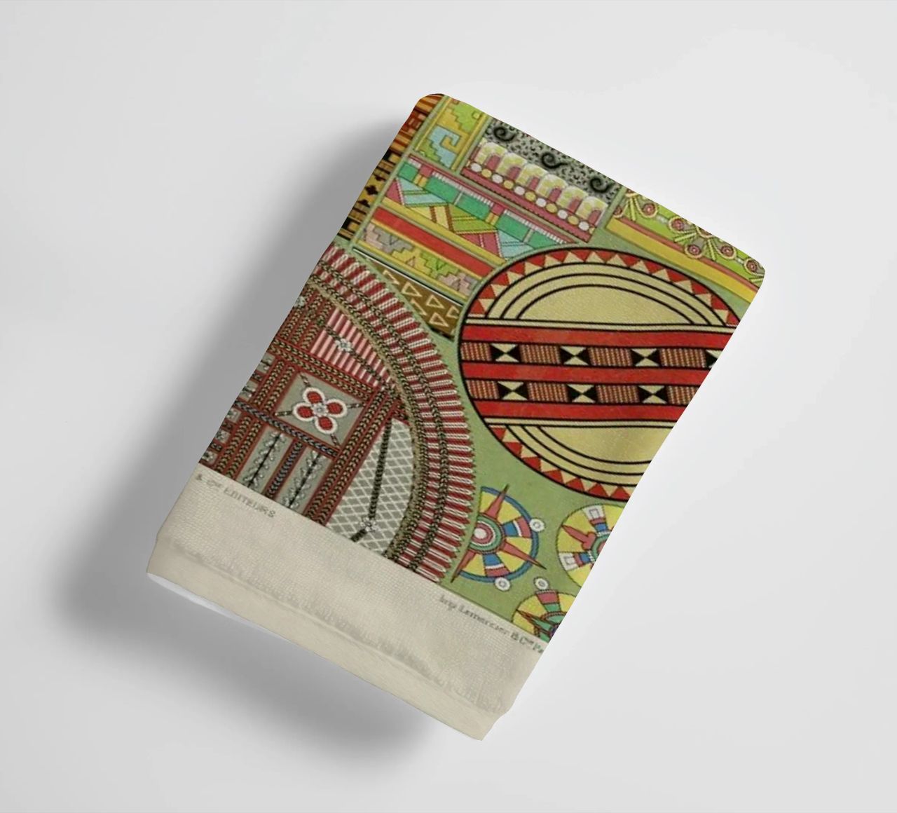 Primitif l'ornement Polychrome - Dufour Durin F. Racinet towel by Artokoloro Quint Lox Ltd
