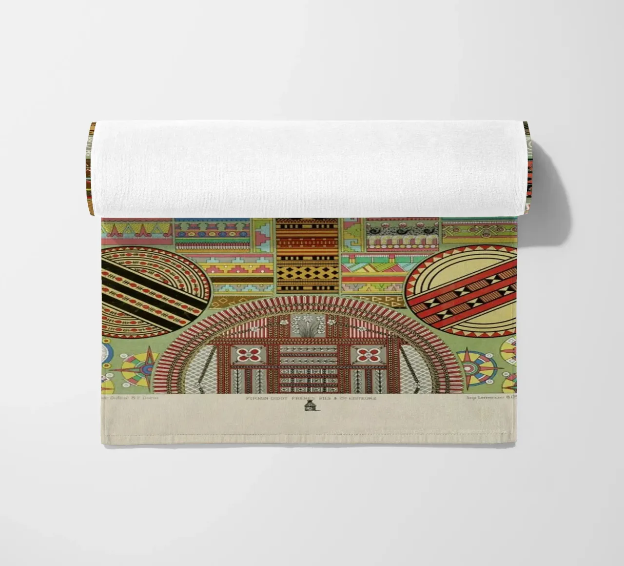 Primitif l'ornement Polychrome - Dufour Durin F. Racinet telo mare da Artokoloro Quint Lox Ltd
