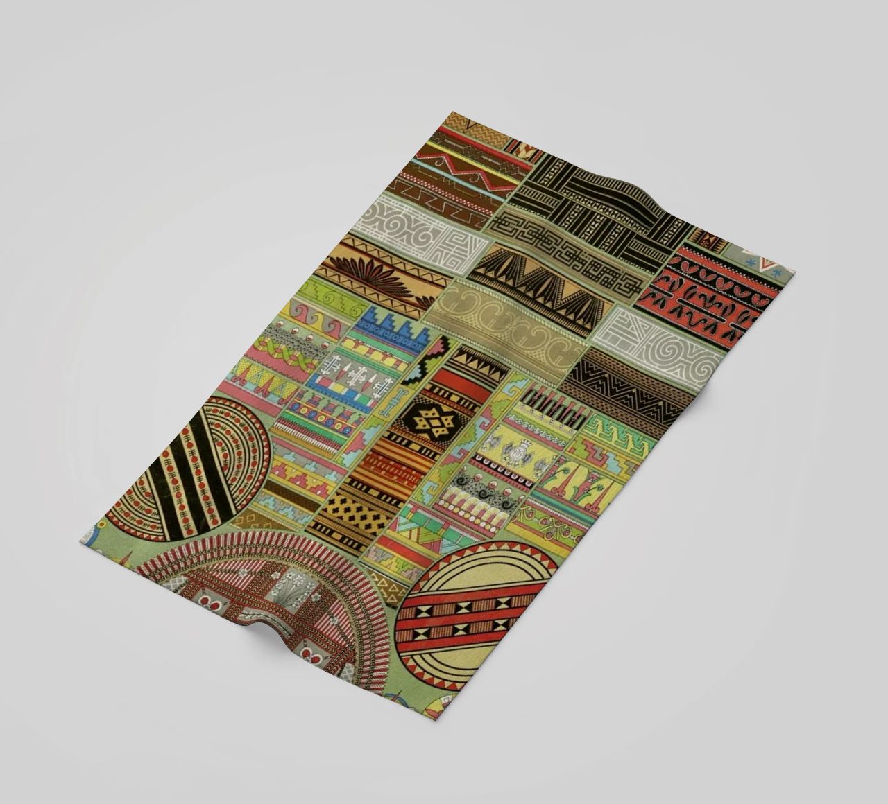 Primitif l'ornement Polychrome - Dufour Durin F. Racinet toalla de playa de Artokoloro Quint Lox Ltd