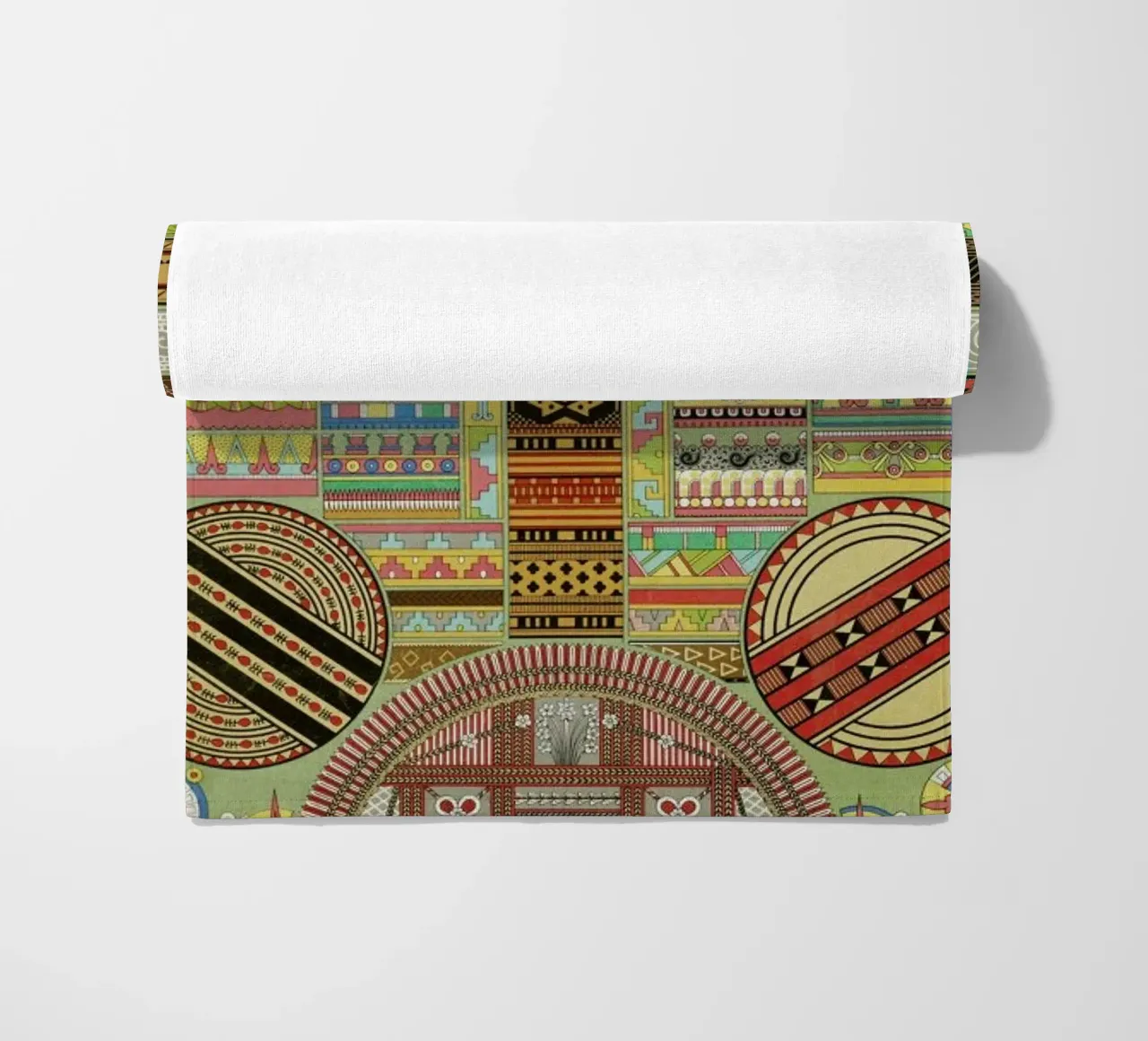 Primitif l'ornement Polychrome - Dufour Durin F. Racinet telo mare da Artokoloro Quint Lox Ltd