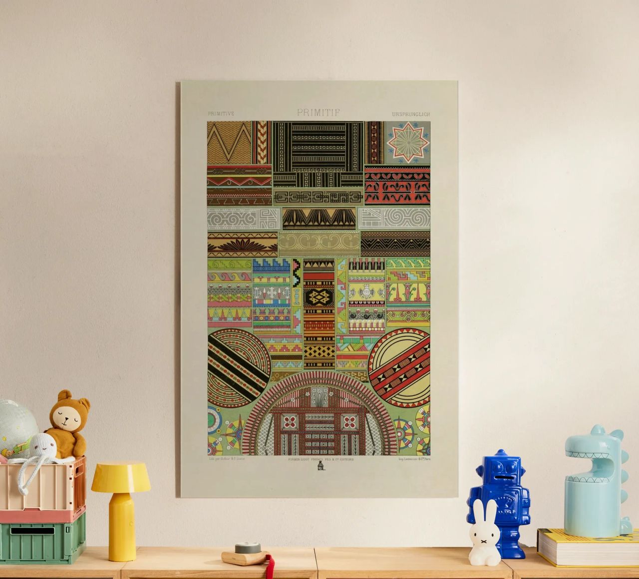 Primitif l'ornement Polychrome - Dufour Durin F. Racinet metacrilato de Artokoloro Quint Lox Ltd