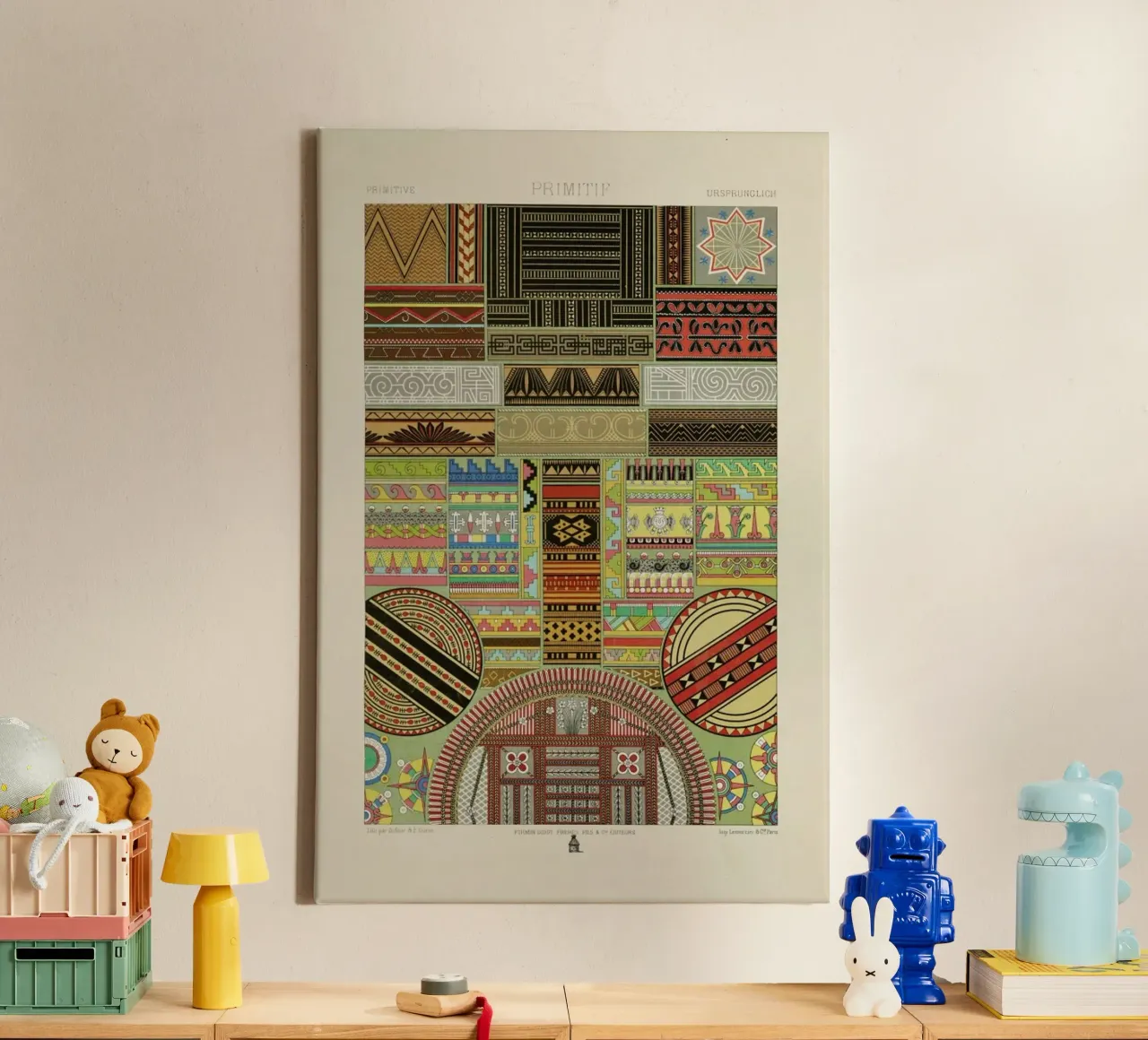 Primitif l'ornement Polychrome - Dufour Durin F. Racinet lienzo de Artokoloro Quint Lox Ltd