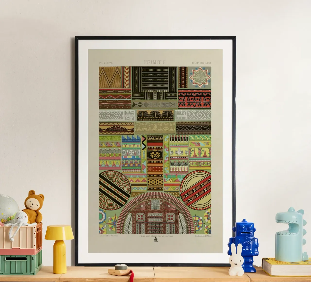 Primitif l'ornement Polychrome - Dufour Durin F. Racinet poster de Artokoloro Quint Lox Ltd