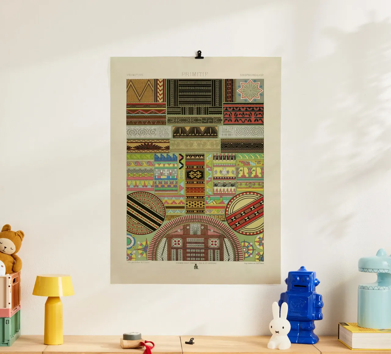 Primitif l'ornement Polychrome - Dufour Durin F. Racinet poster de Artokoloro Quint Lox Ltd